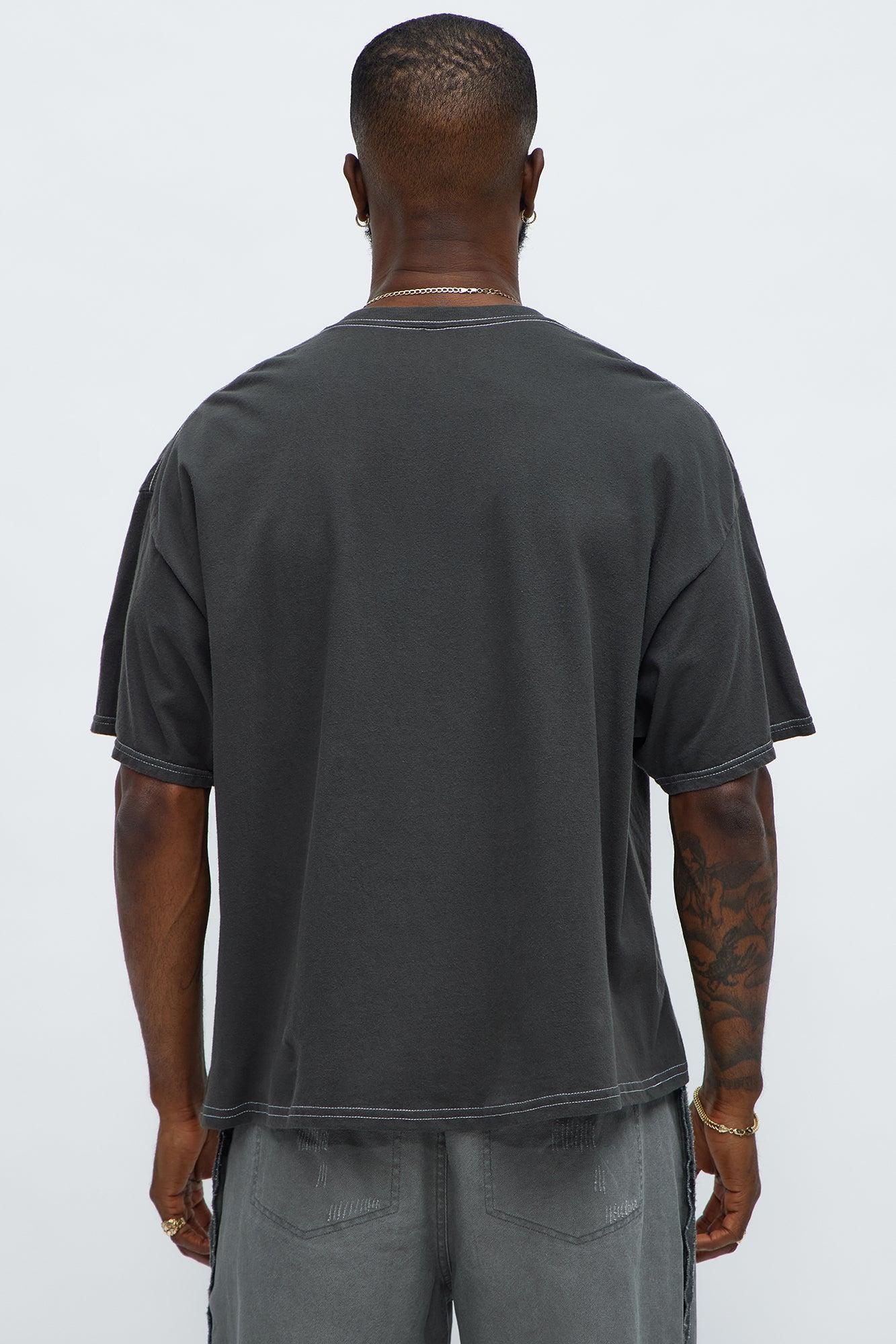 Aaliyah Try Again Oversized Short Sleeve Tee - Black Wash Product Image