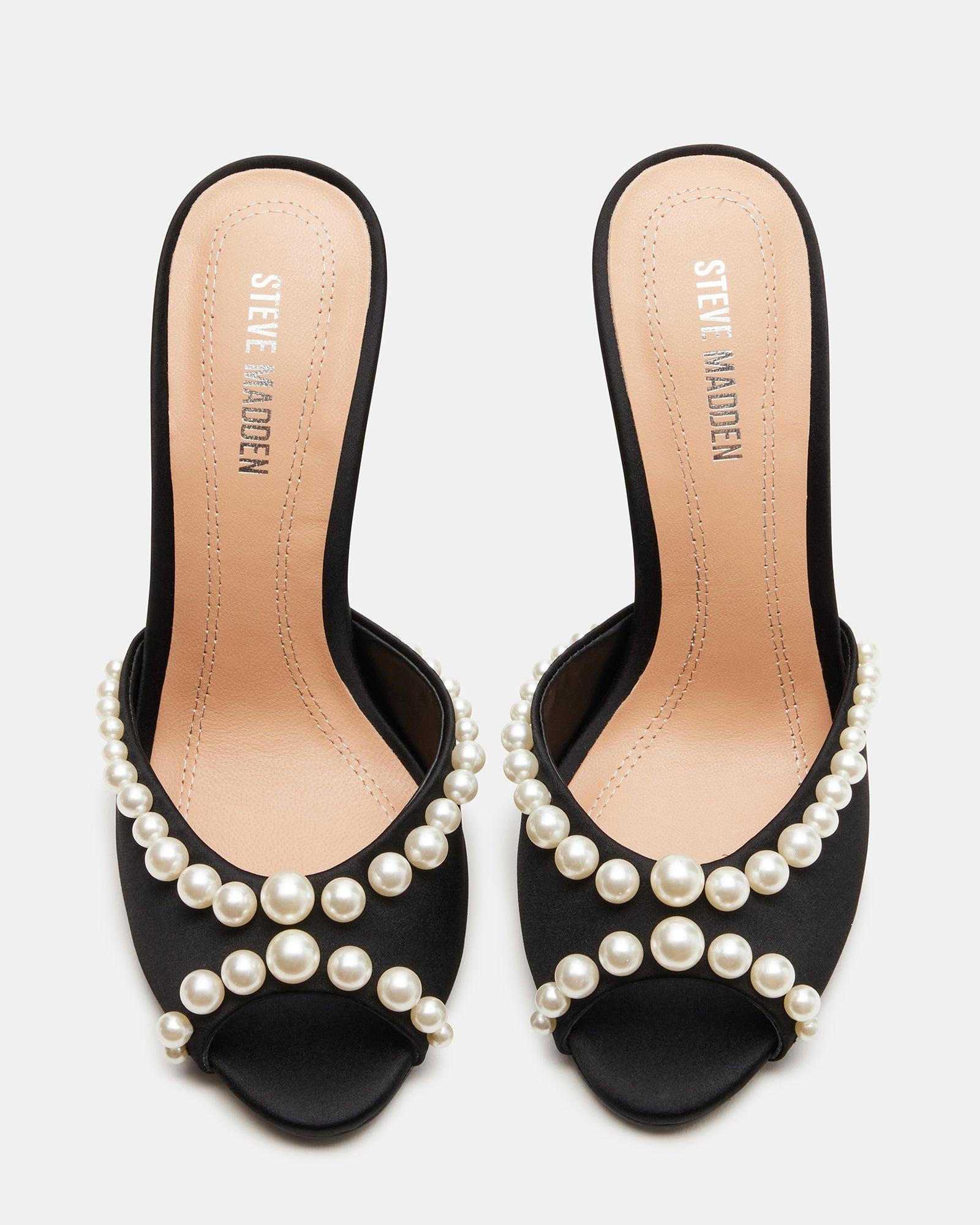 PRIYA PEARL BLACK SATIN Female Product Image