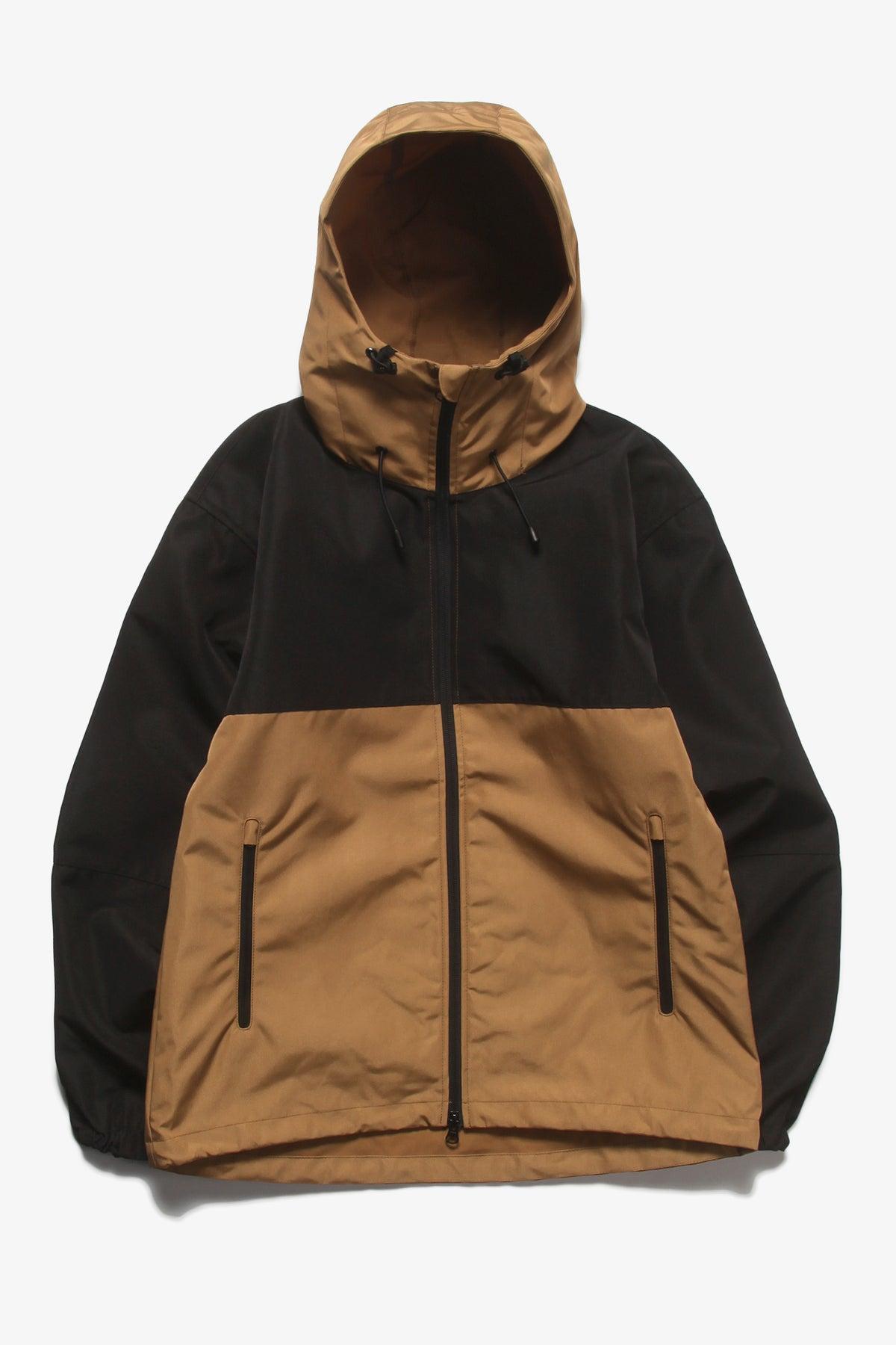 United Athle - 7489 Two Tone Shell Parka - Tan/Black Product Image