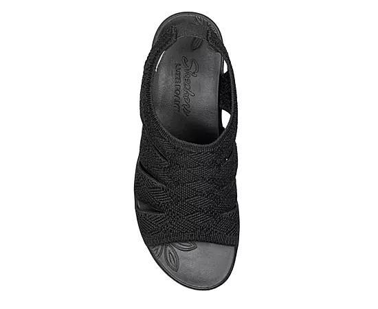 Skechers® Pier-Lite All You Women's Wedge Sandals, Size: 10, Black Product Image