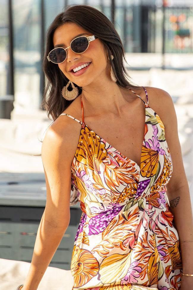 Lush Tropics Tropical Print Jumpsuit FINAL SALE Product Image