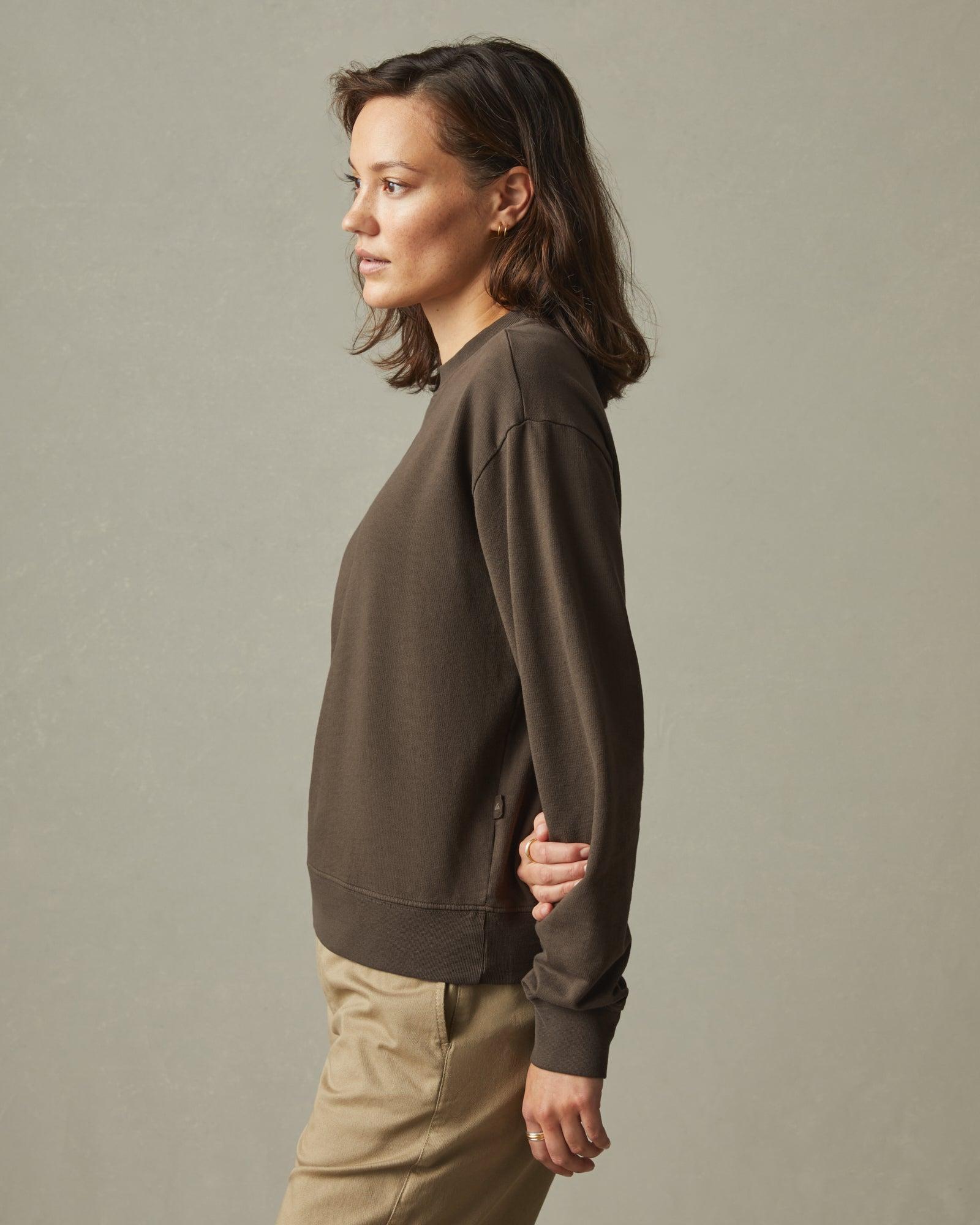 Women's Relaxed French Terry Sweatshirt - Oak Female Product Image