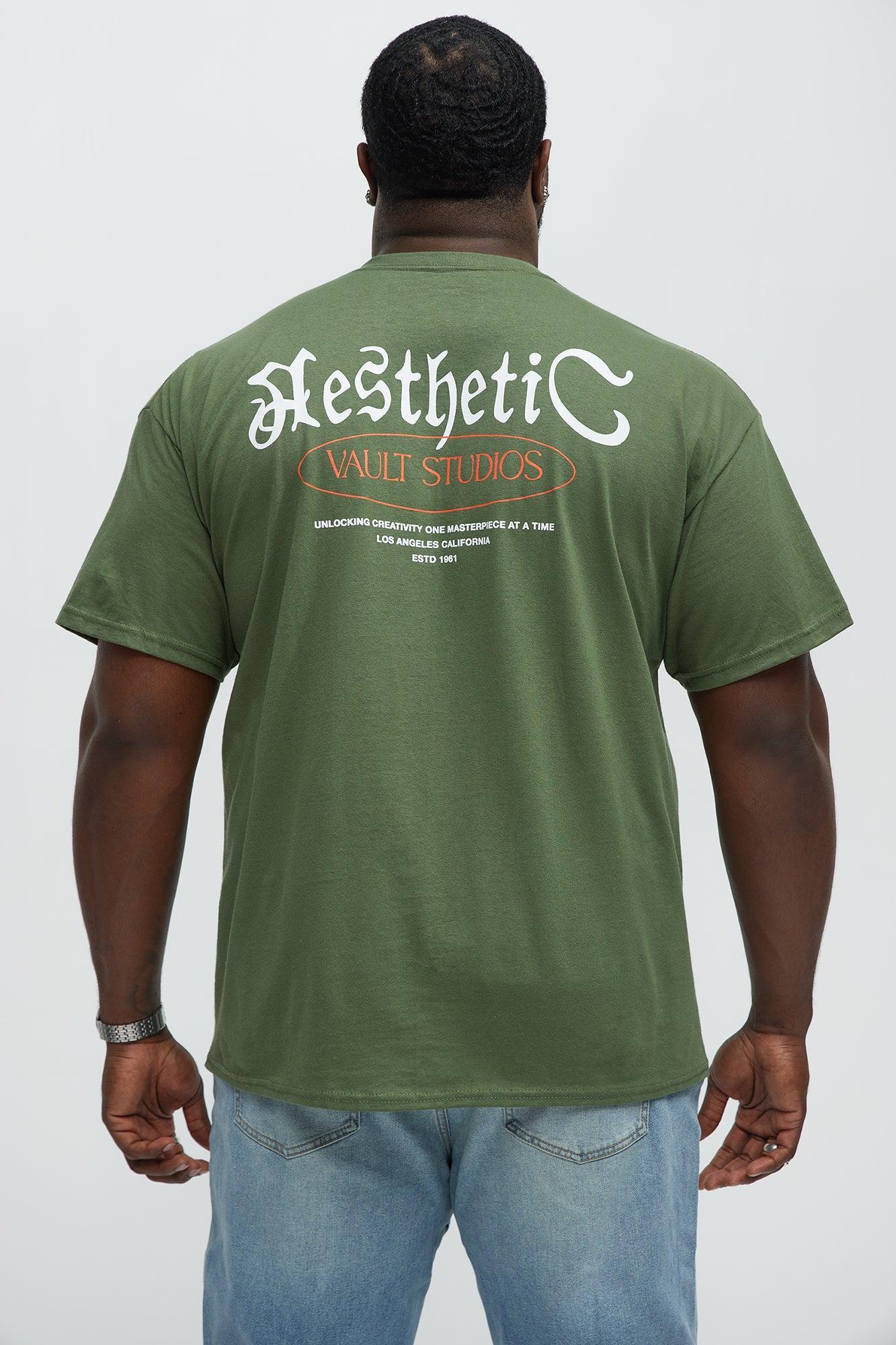 Aesthetic Vault Studios Short Sleeve Tee - Olive Product Image