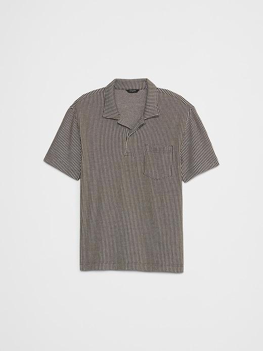 Texture Striped Polo Product Image