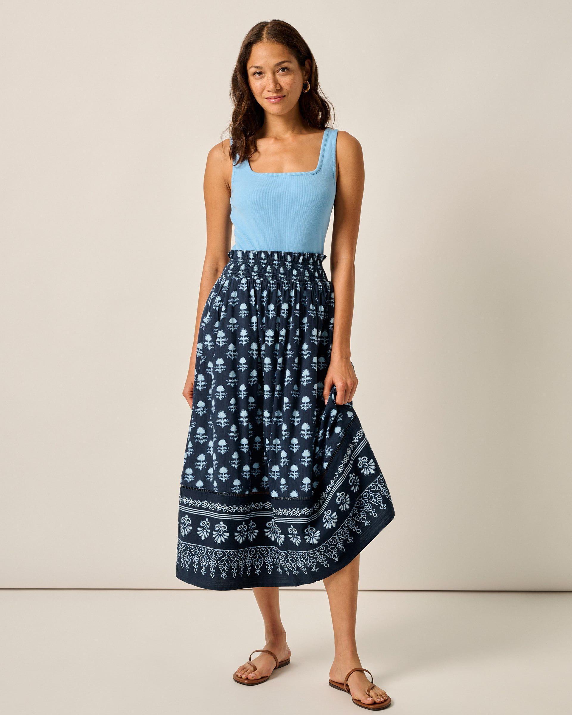 Kinsley Block Print Midi Skirt Female Product Image
