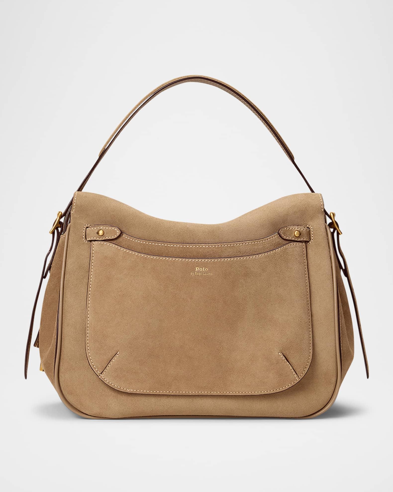 Polo ID Suede Large Satchel Bag Product Image