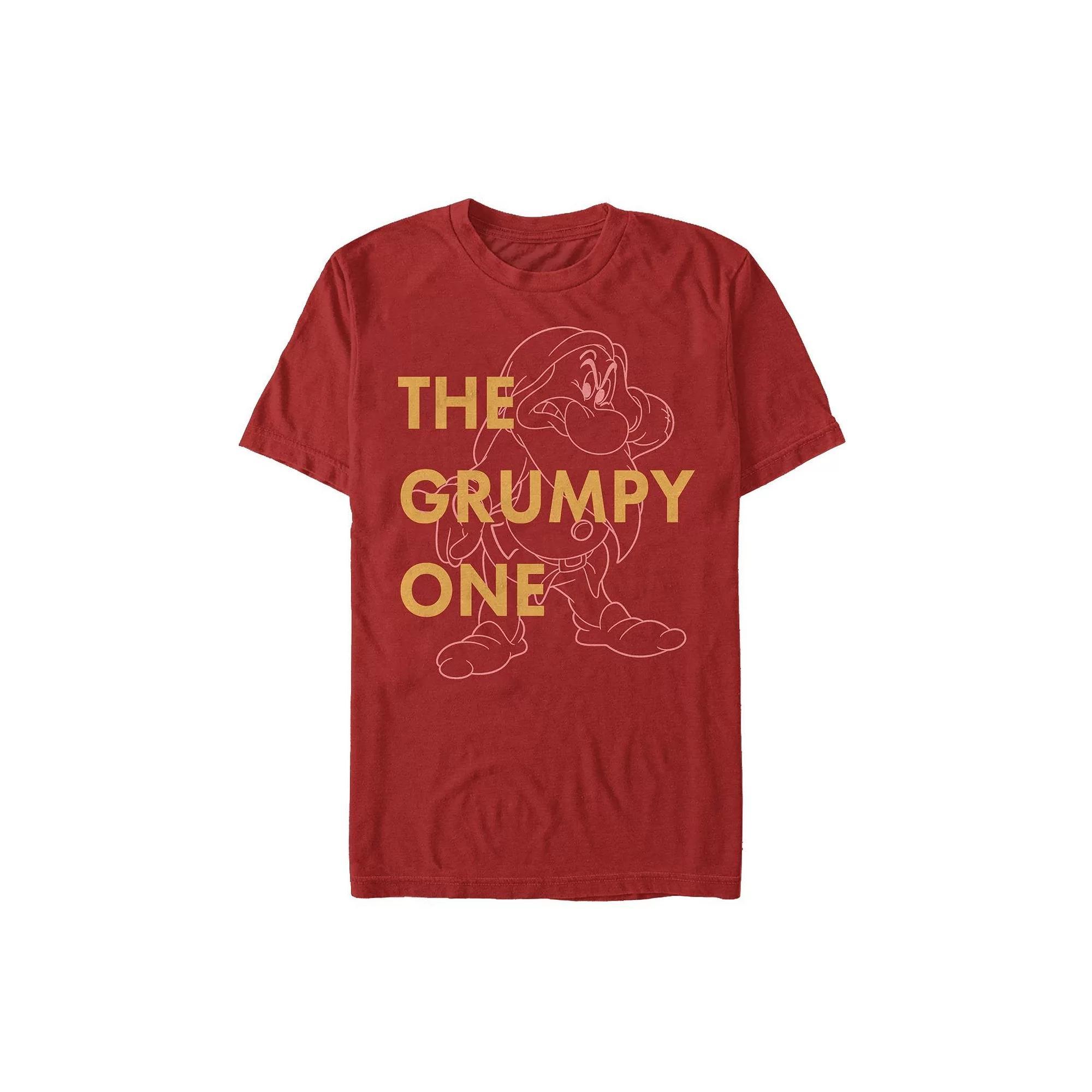 Men's Disney's Snow White and the Seven Dwarves Grumpy Dwarf Tee, Size: XXL, Red Product Image