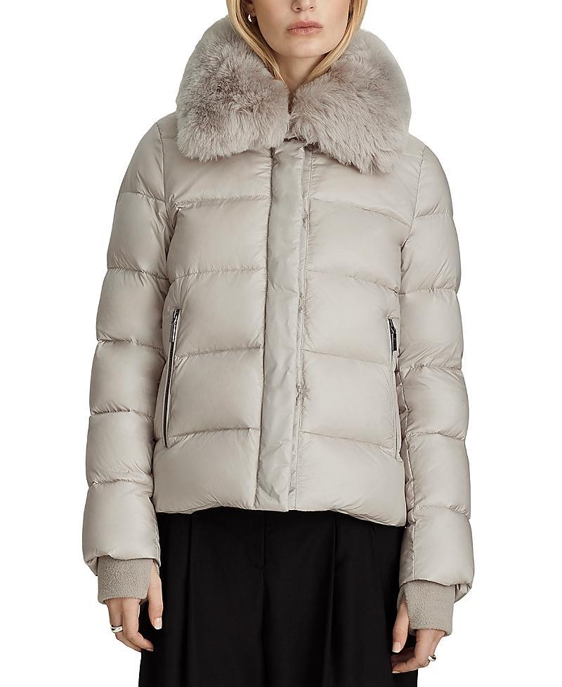 Dawn Levy Vera Shearling Trim Down Coat Product Image