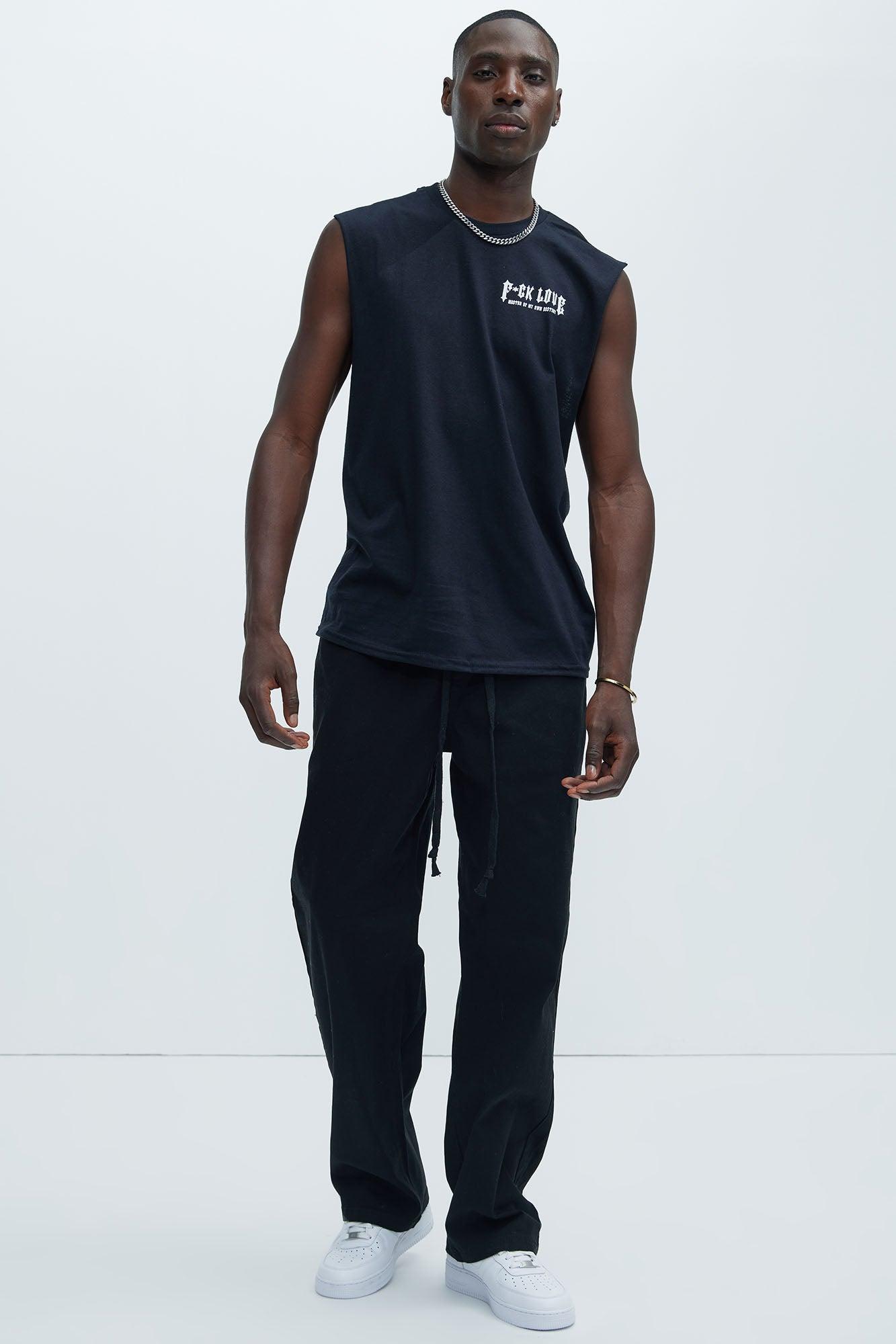 Get To It Baggy Pants - Black Product Image