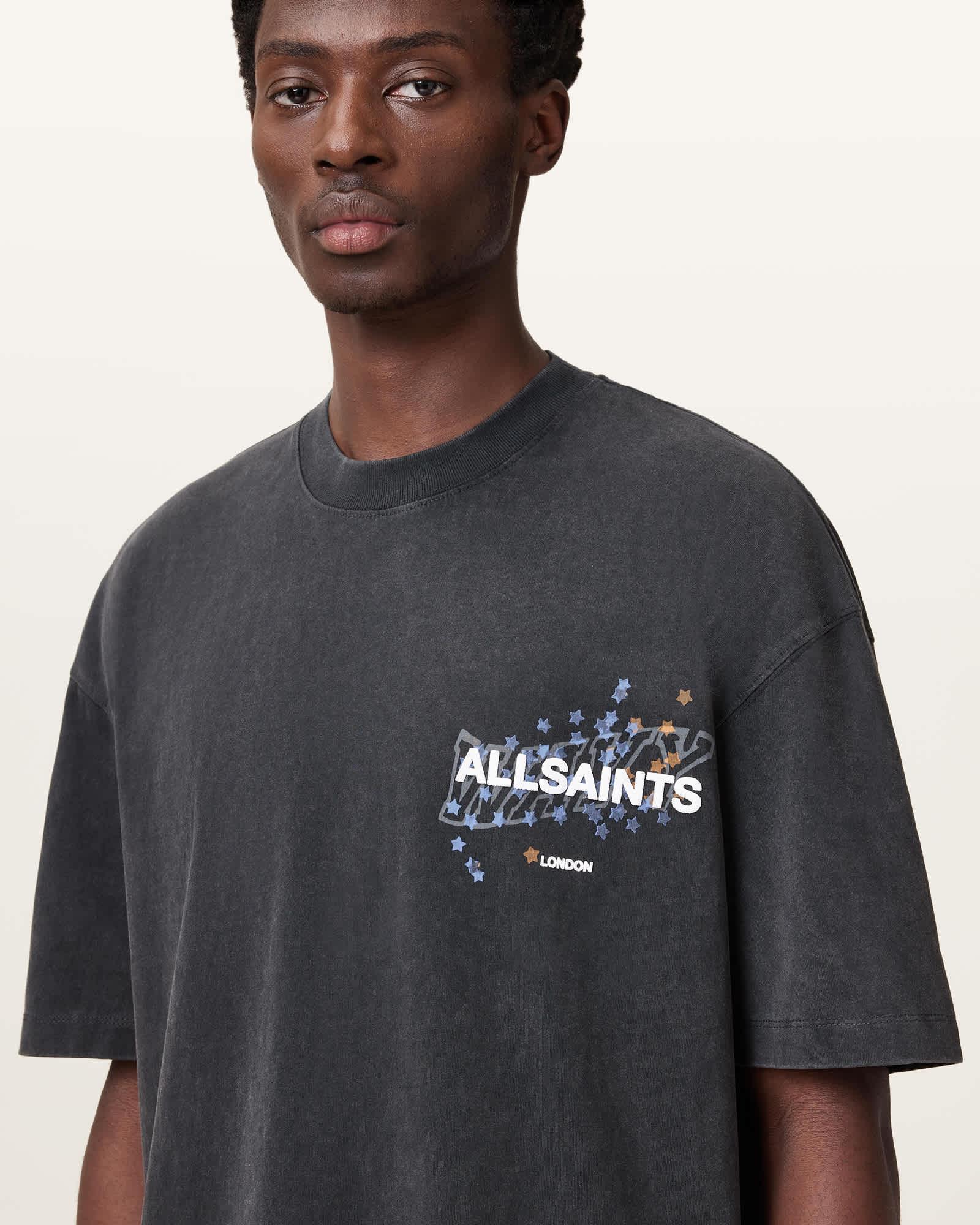 Wavy Oversized Crew Neck T-Shirt Product Image