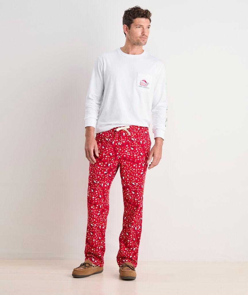 Santa Whale Long-Sleeve Pocket Tee Product Image