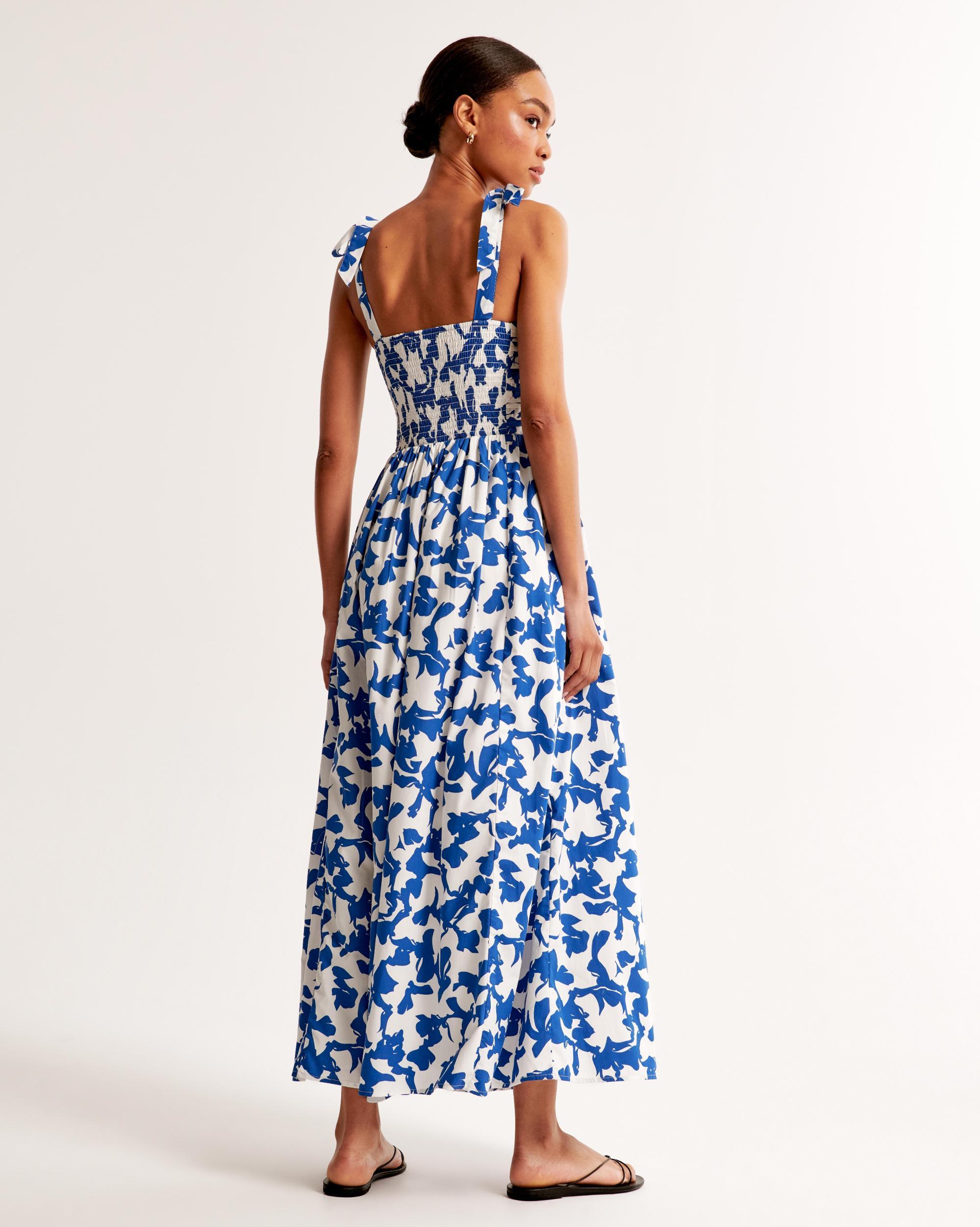 The A&F Emerson Tie-Strap Maxi Dress Product Image