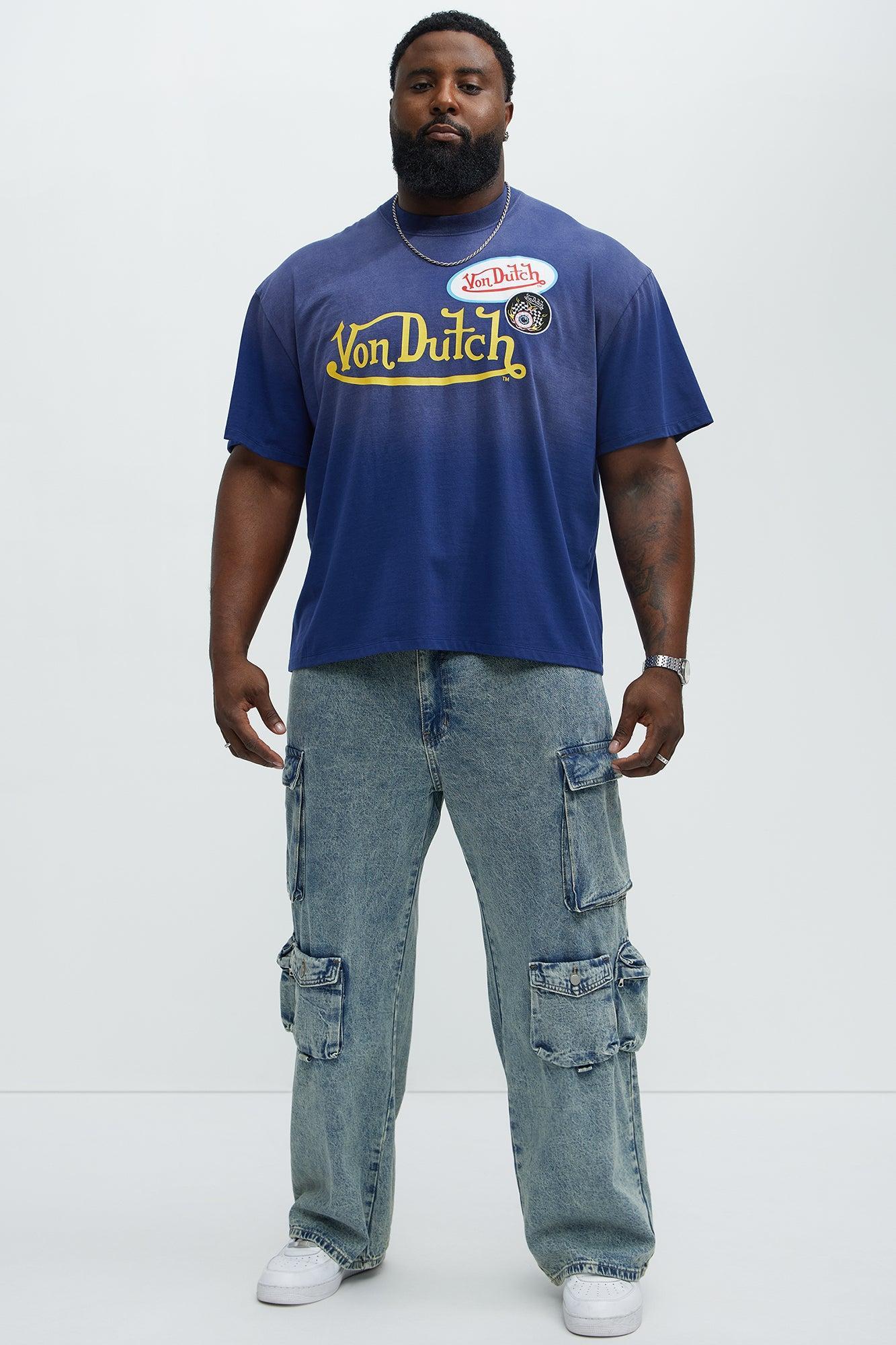 Von Dutch Patch Short Sleeve Crew Tee - Navy Male Product Image