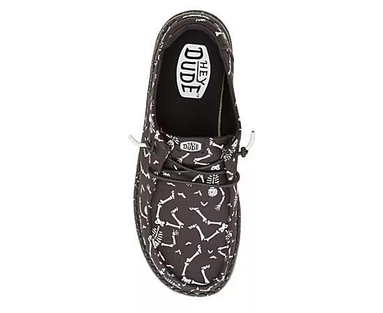Heydude Womens Wendy Skeletons Slip On Sneaker Product Image