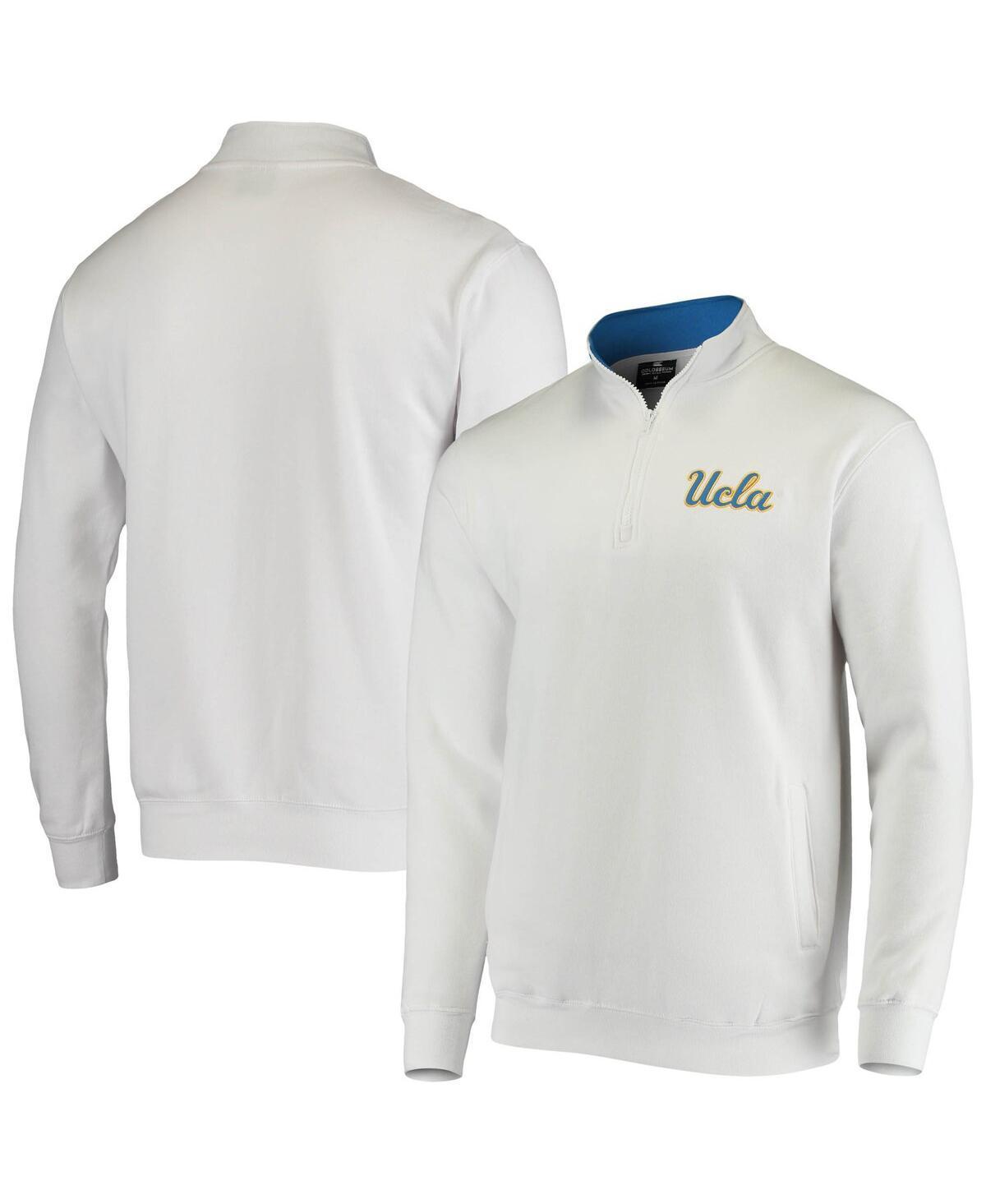 Men's Colosseum White UCLA Bruins Tortugas Logo Quarter-Zip Jacket, Size: Large Product Image