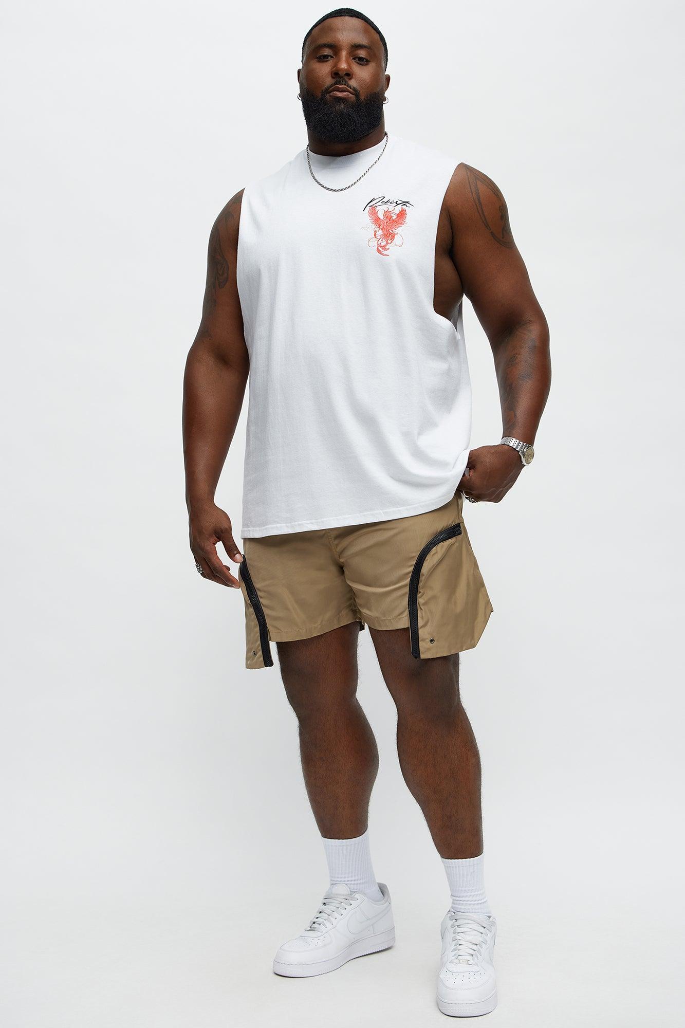 Rebirth Rise Again Muscle Tee - White Product Image