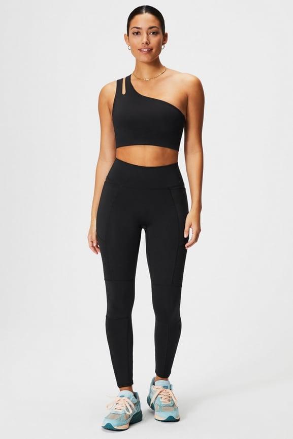 Asymmetrical Double Strap Midi Bra Product Image