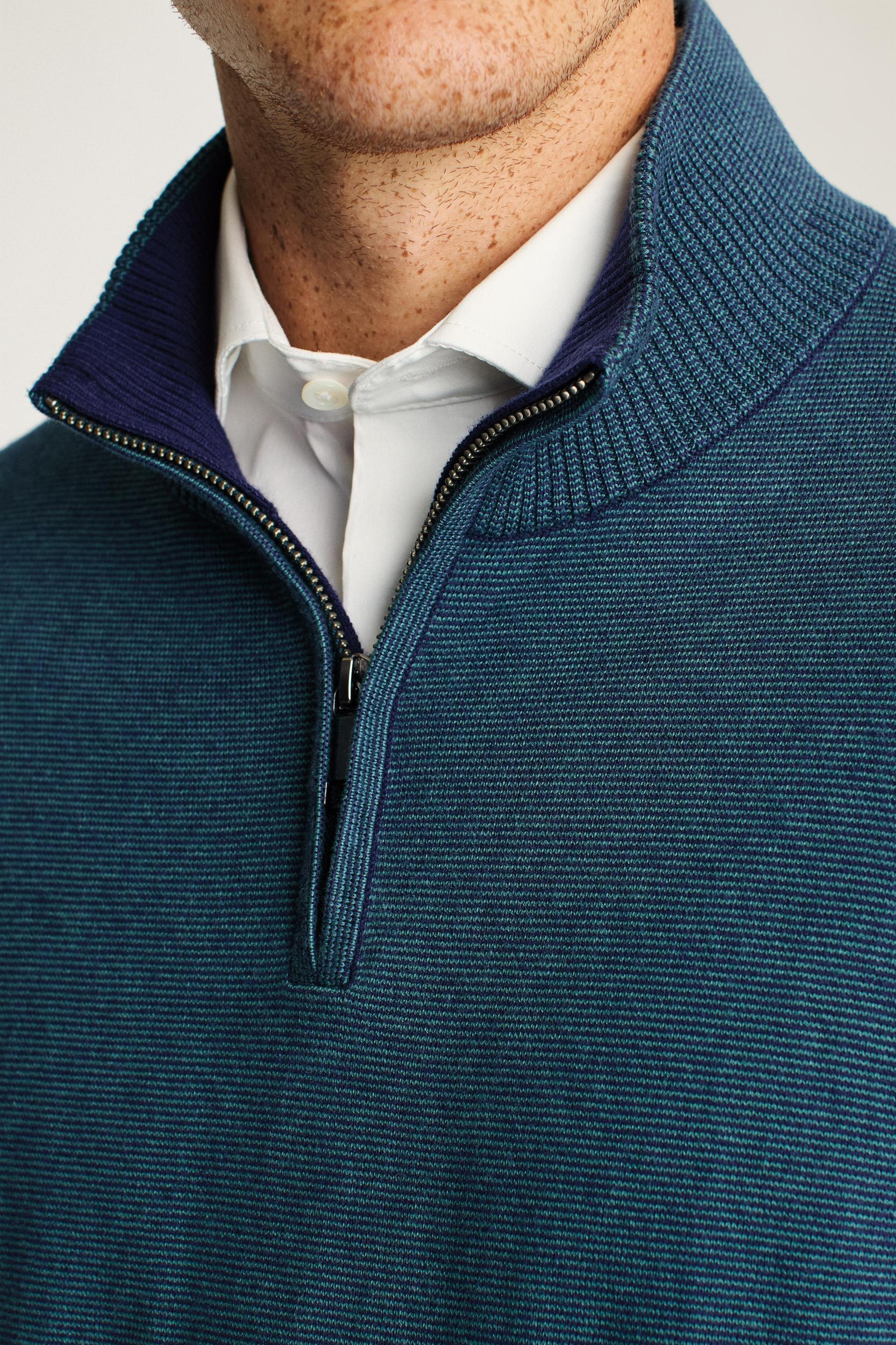 Washable Cotton Cashmere Half-Zip Product Image