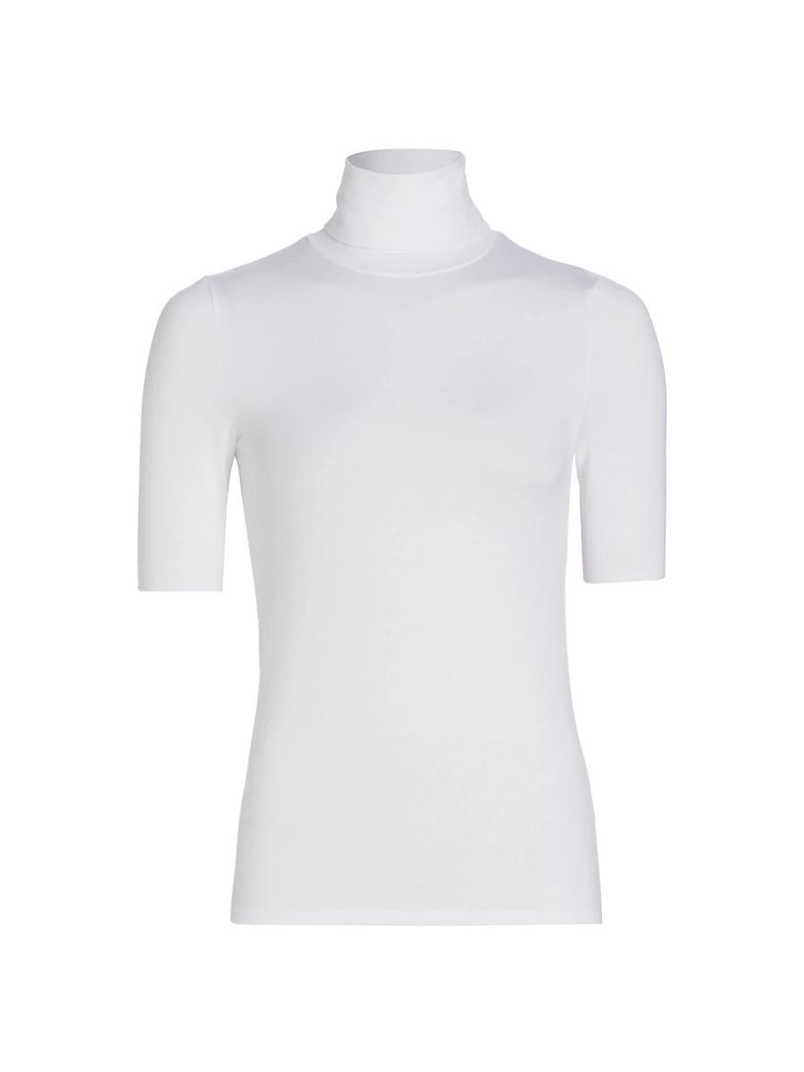 Soft Touch Elbow-Sleeve Turtleneck Product Image