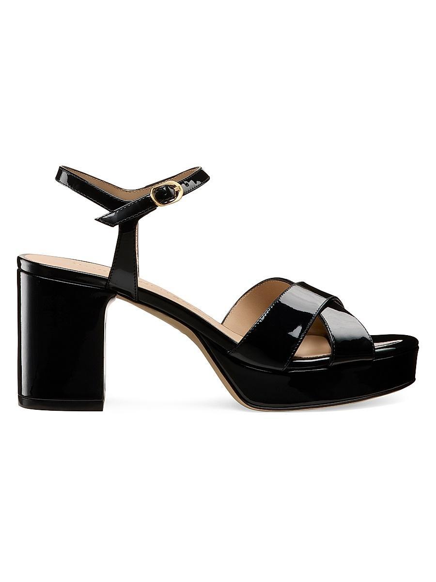 Womens Dayna 80MM Patent Leather Platform Sandals Product Image