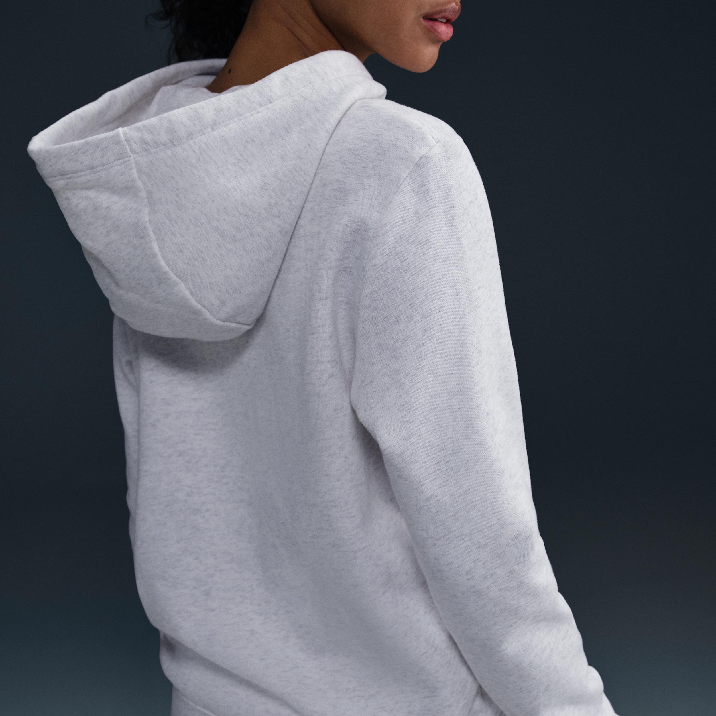 Women's Nike Sportswear Club Fleece Hoodie, Size: XS, Birch Grey Product Image