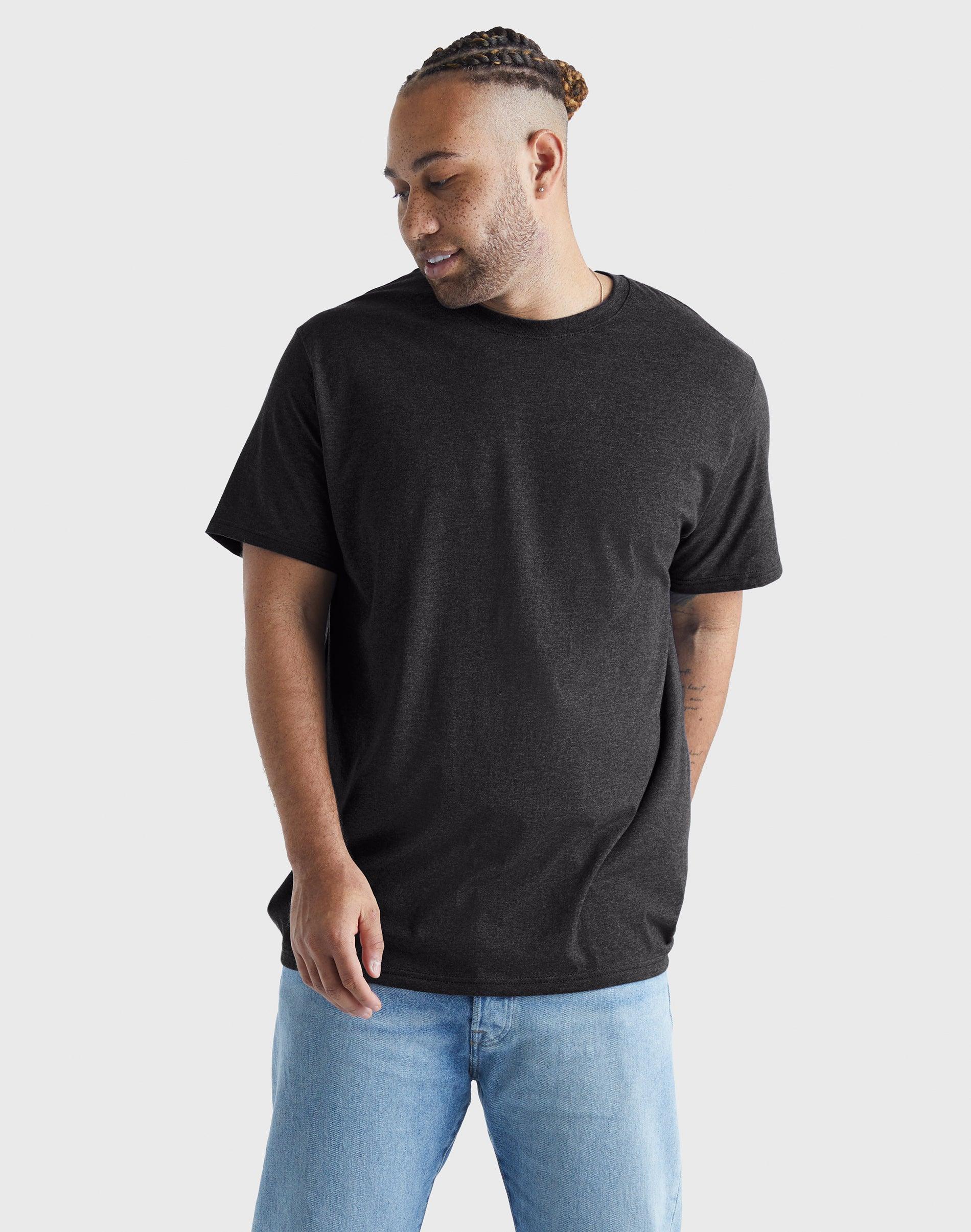 Hanes Originals Mens Cotton T-Shirt Solar Crimson M Product Image