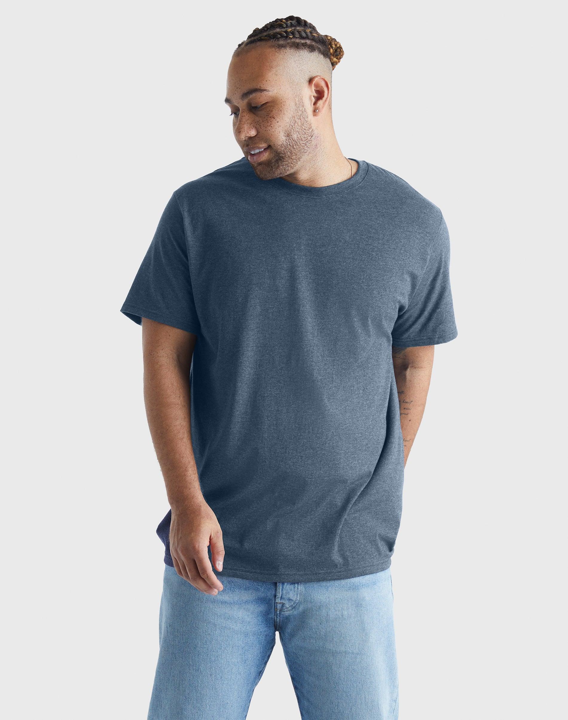 Hanes Originals Mens Cotton T-Shirt Solar Crimson M Product Image