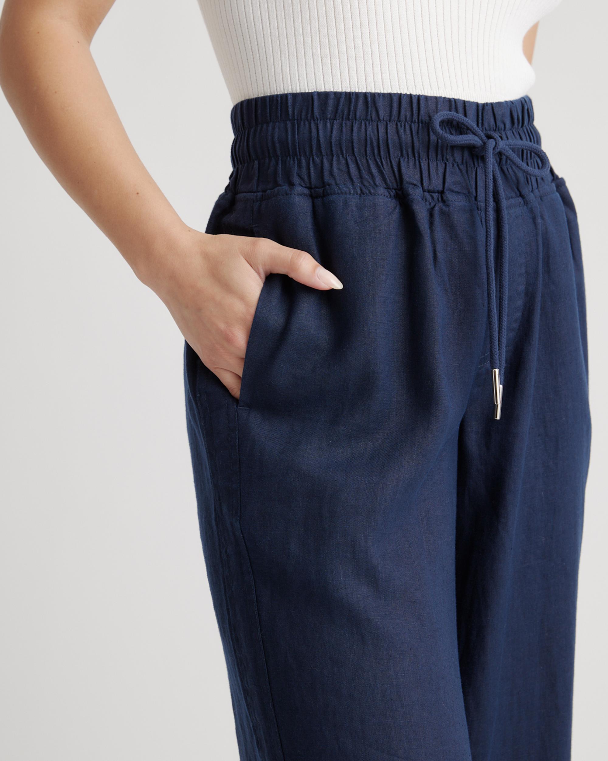 Quince | Women's 100% European Linen Wide Leg Pants Size XL Product Image