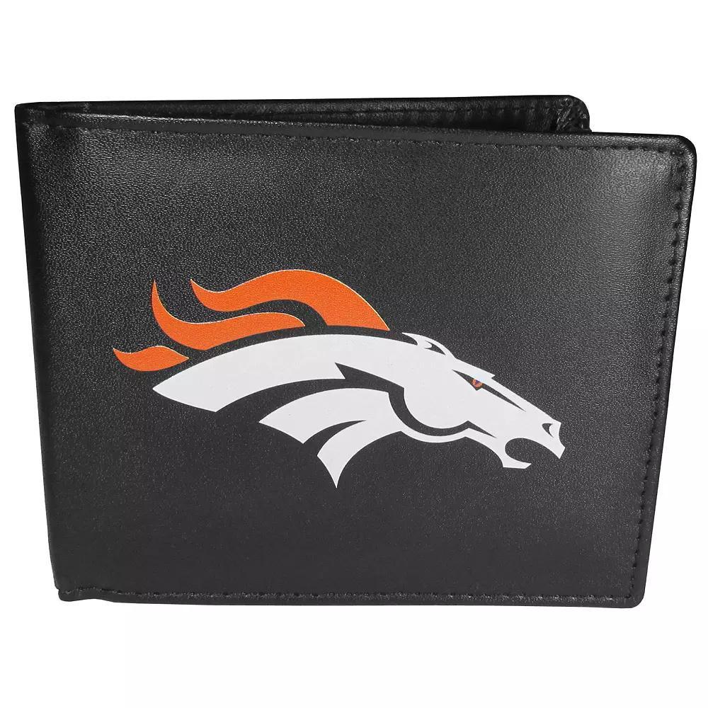Men's Denver Broncos Leather Bi-Fold Wallet, Team Product Image