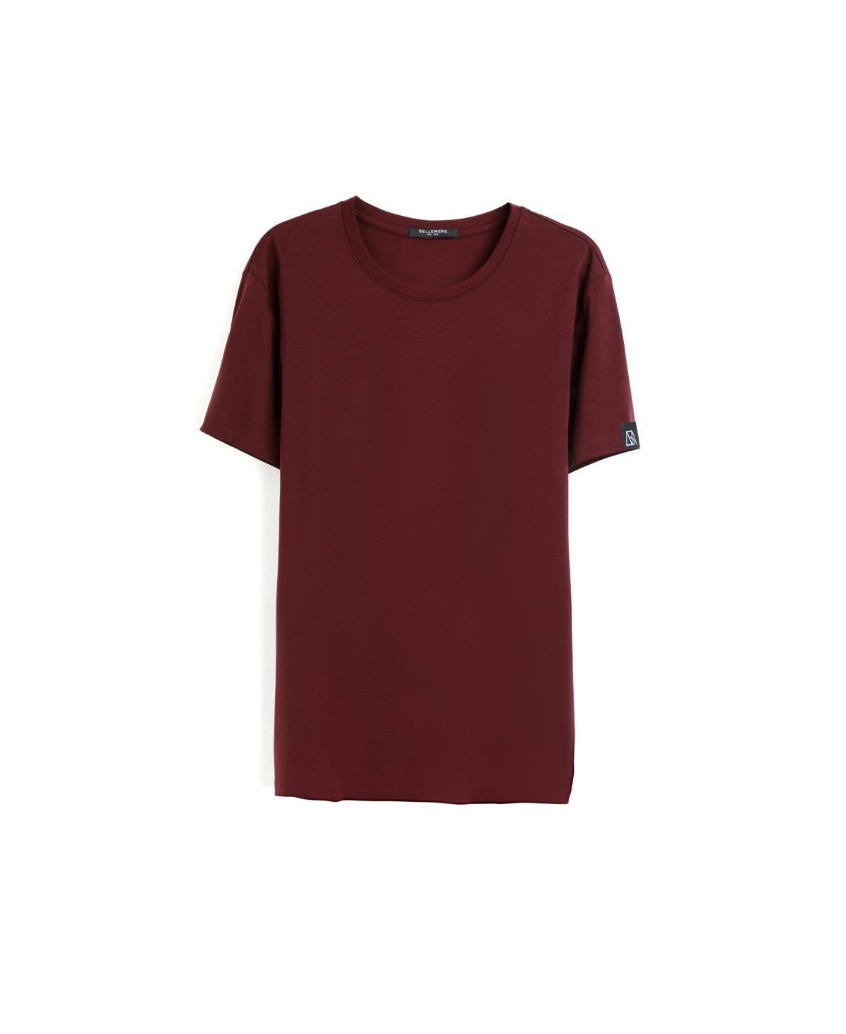 Bellemere Mens Crew-Neck Cotton T-Shirt Product Image
