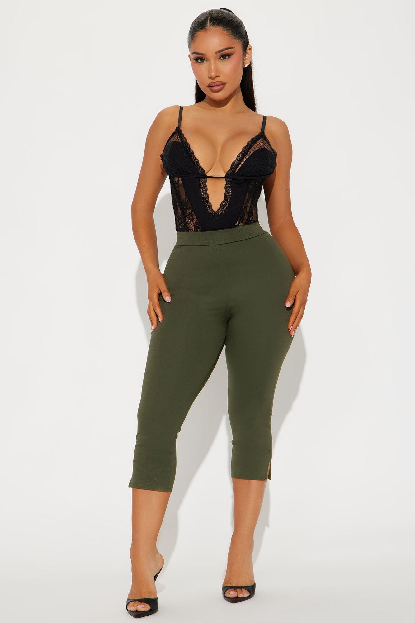 All My Potentials Capri Legging - Olive Product Image