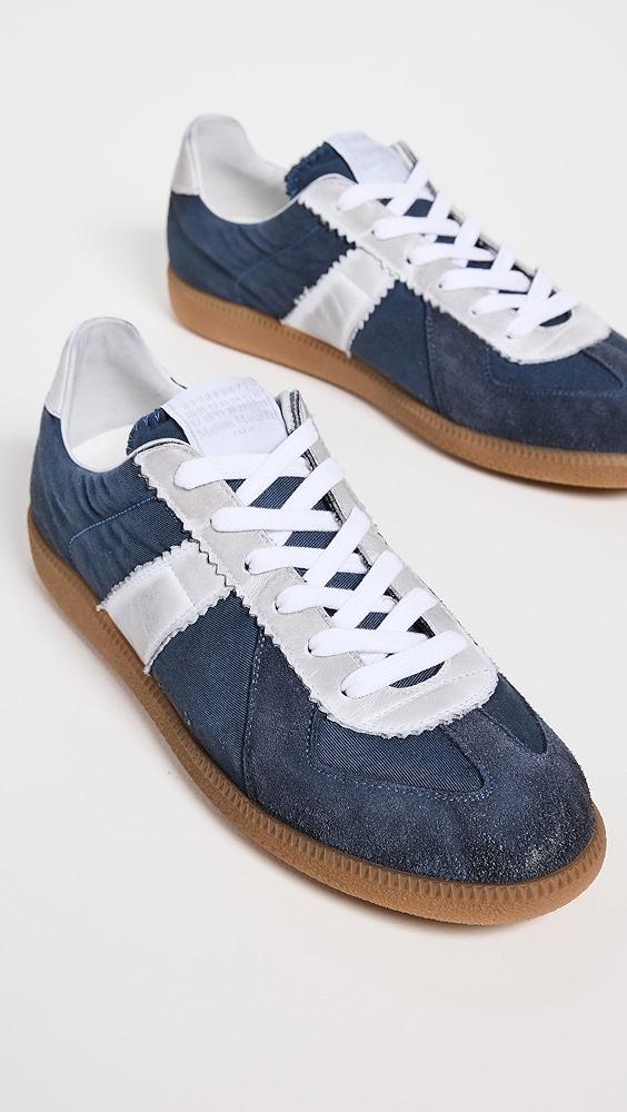 Maison Margiela Distressed Mixed Materials Replica Sneakers | Shopbop Product Image