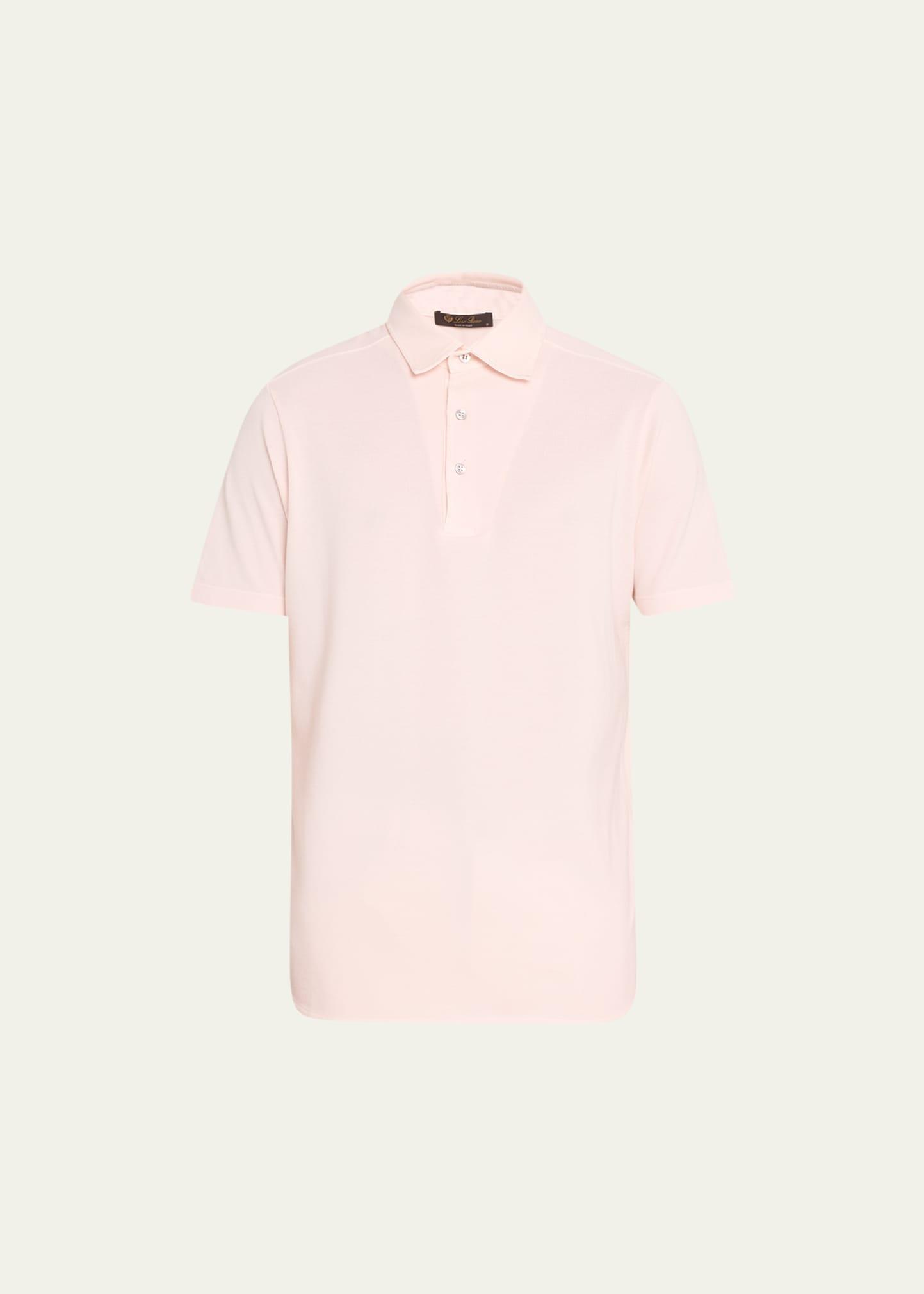 Mens Cotton Pique Polo Shirt Product Image
