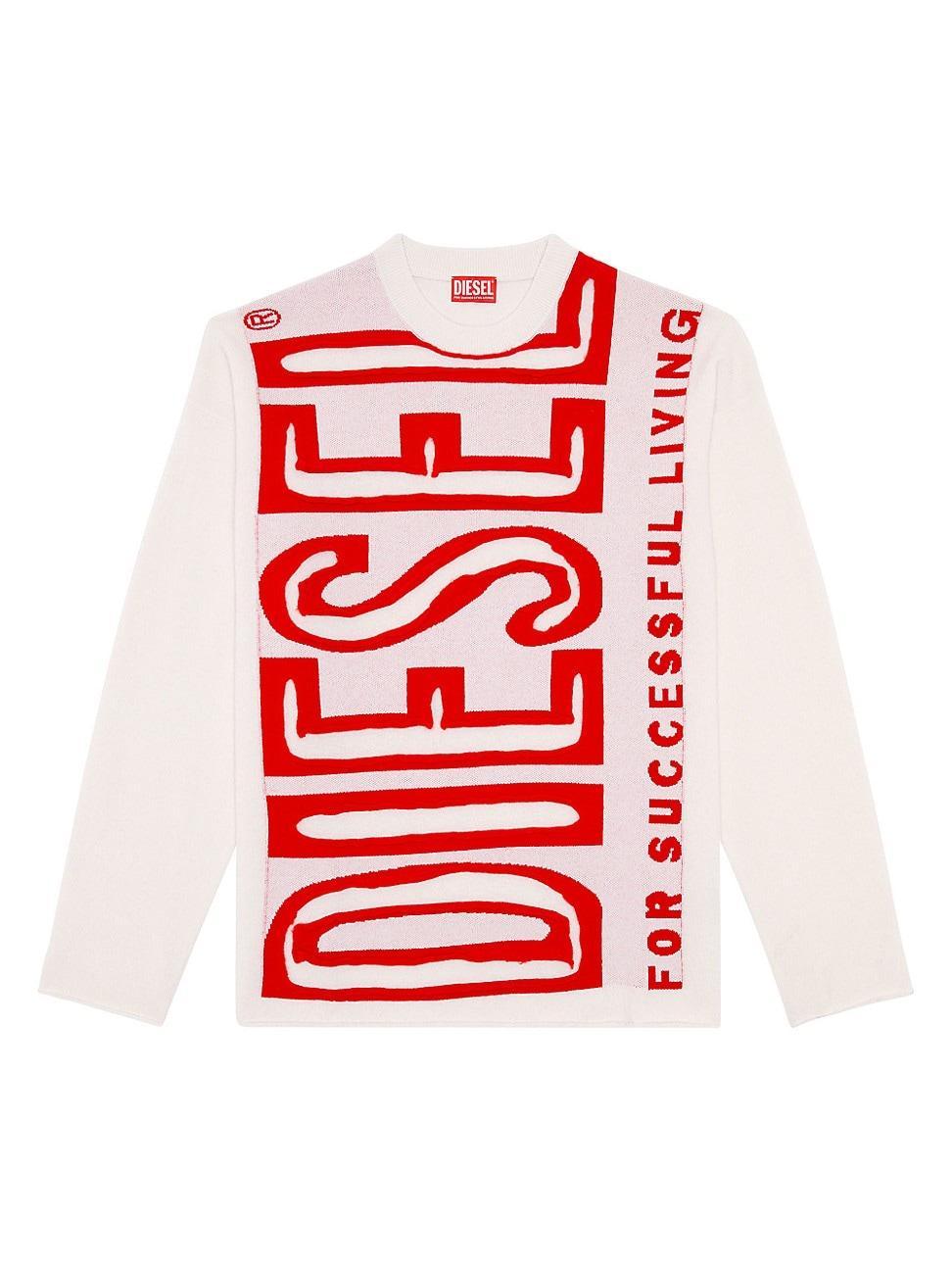 Diesel Floyd Sweater in White Product Image