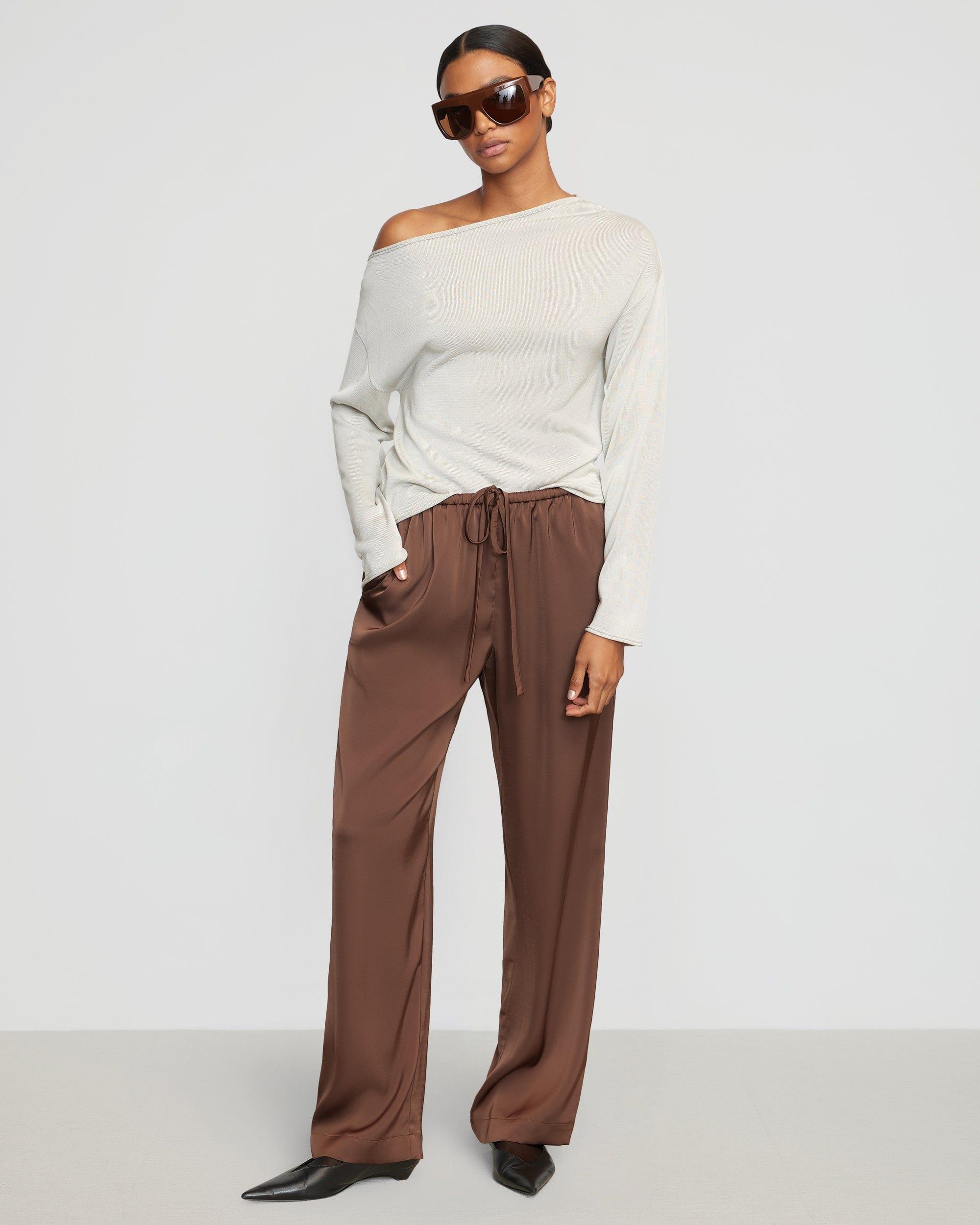 Hachi Tencel-Wool Off-Shoulder Sweater Product Image