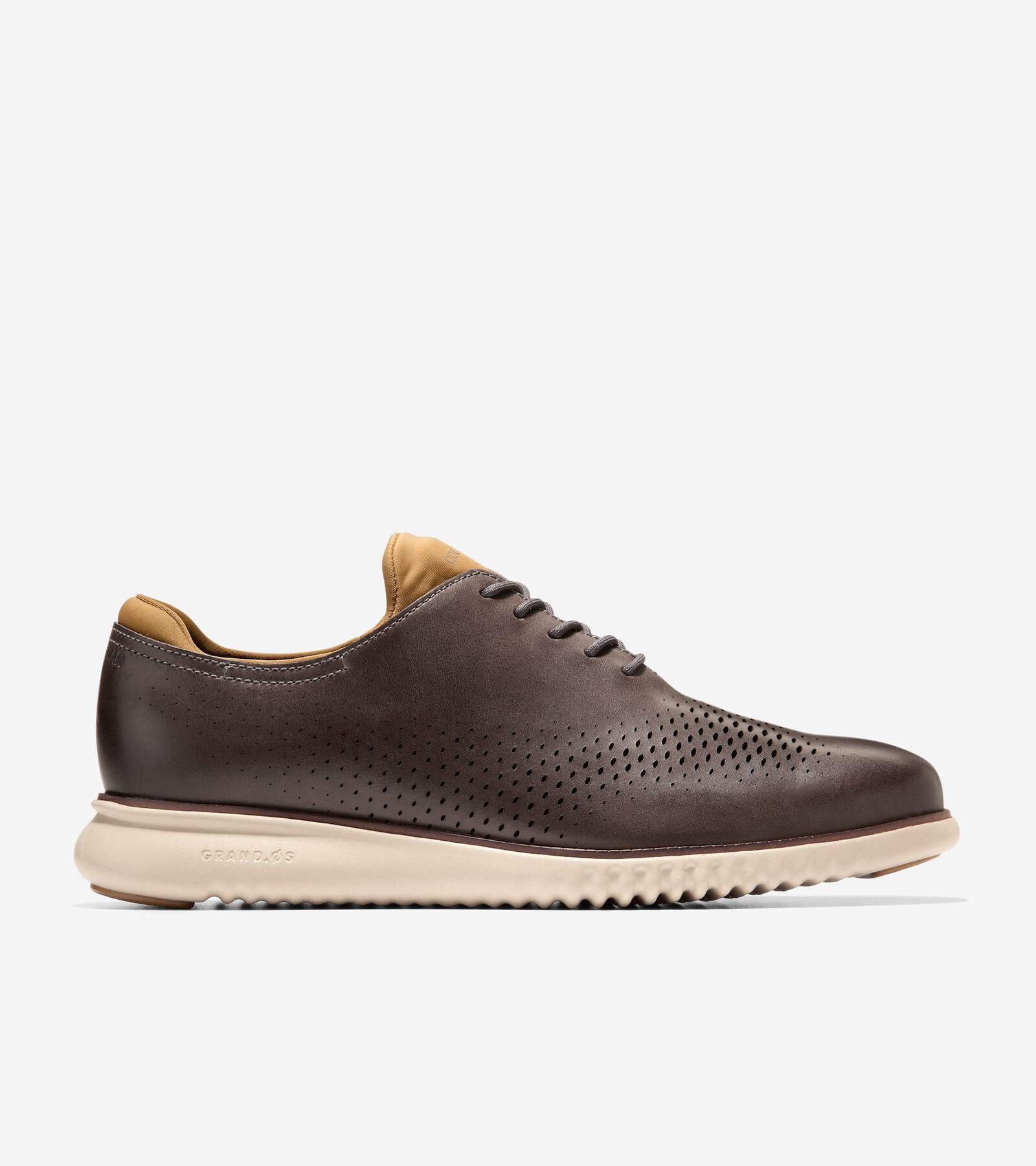 Cole Haan Mens 2.ZERGRAND Leather Laser Cut Wingtip Oxfords Product Image
