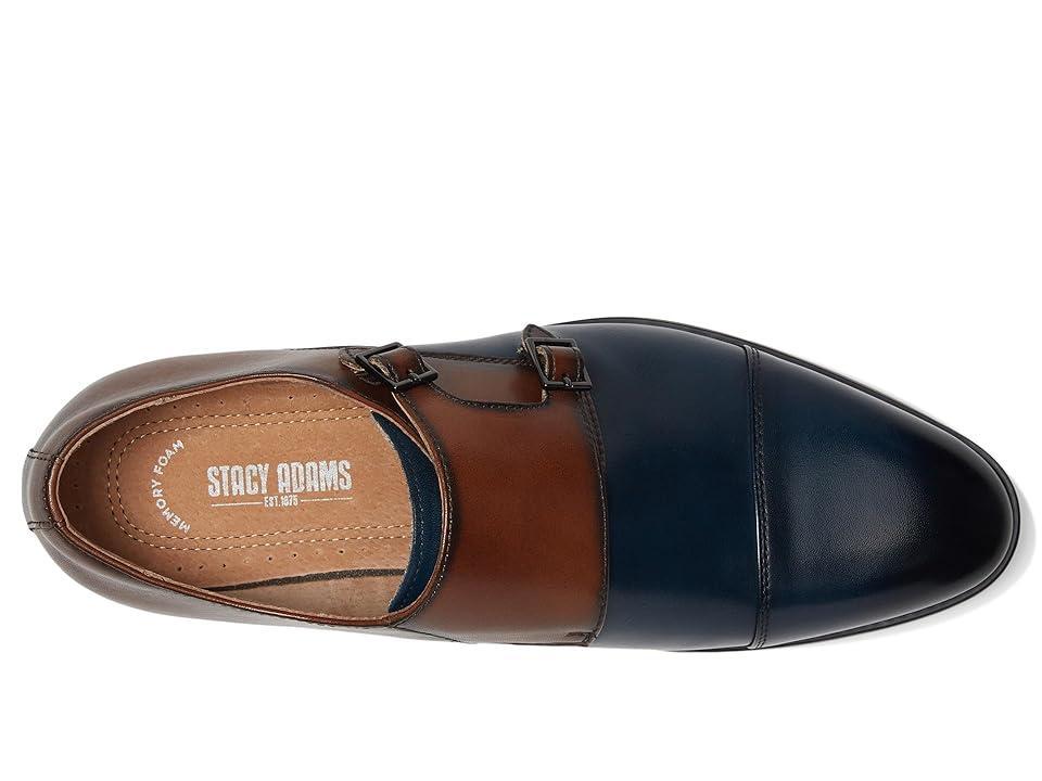 Stacy Adams Raythorne Cap Toe Double Monk Brown) Men's Lace Up Wing Tip Shoes Product Image