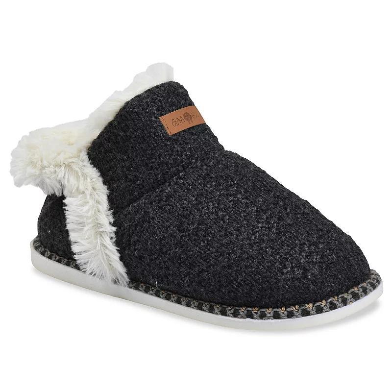 GaaHuu® Textured Knit Ankle Women's Slipper Boots, Size: Medium, Grey Grey Product Image