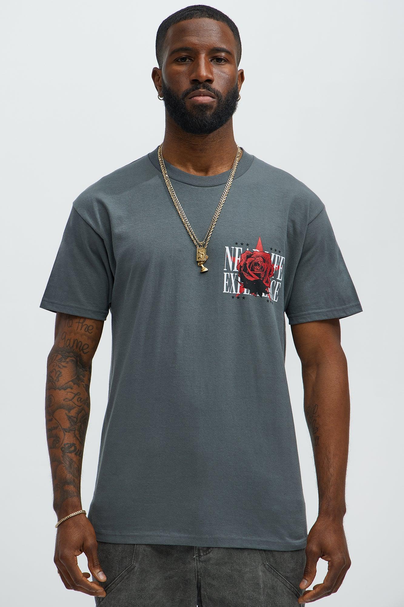 Clinging To Power Short Sleeve Tee - Grey Product Image