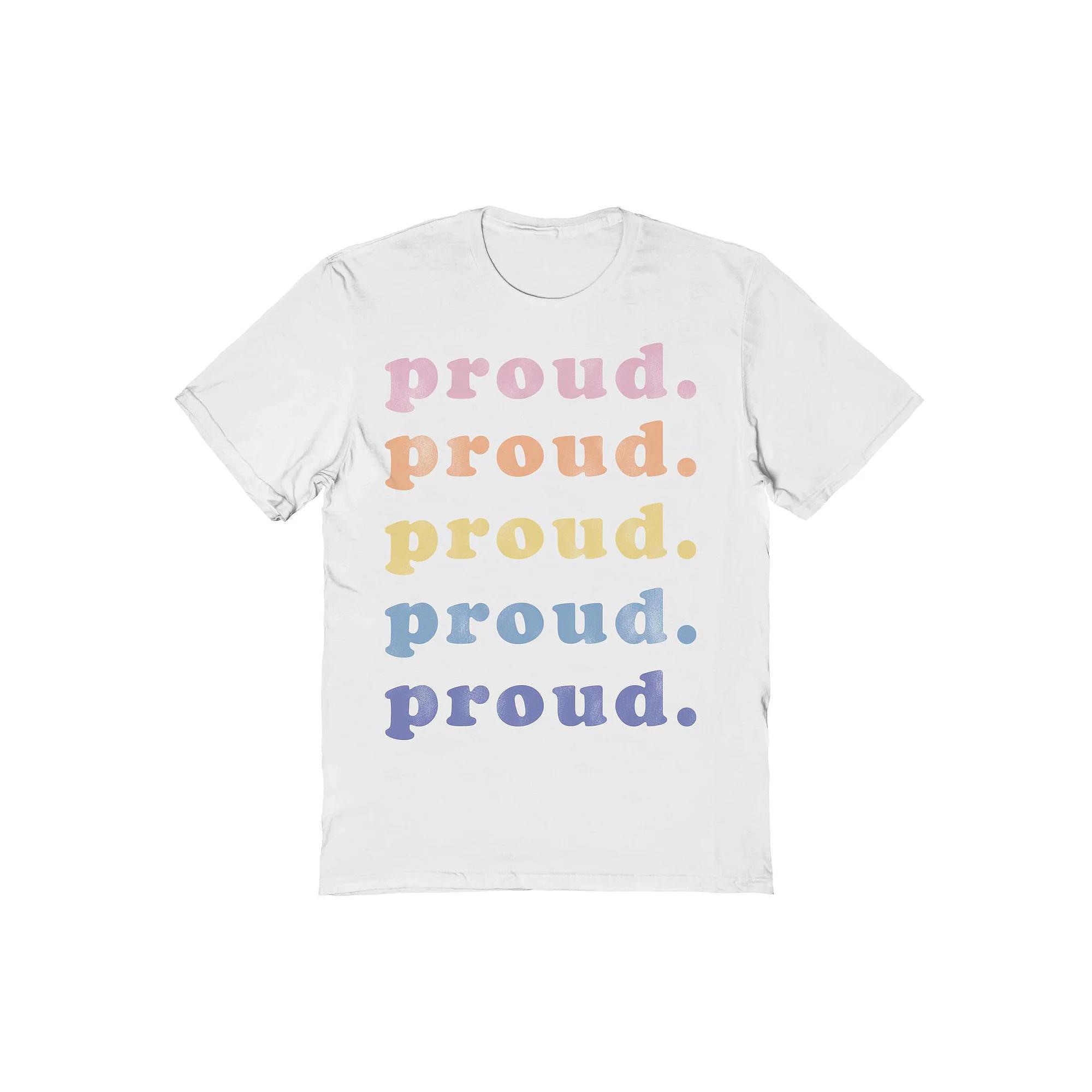 Men's Grayson Threads The Label Proud Pride Graphic Tee, Size: Medium, White Product Image