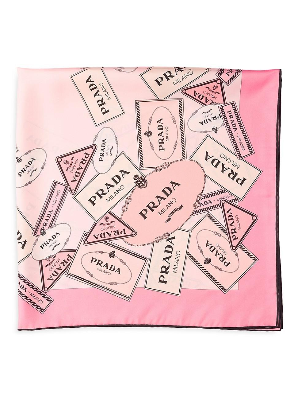Womens Printed Silk Twill 90CM Square Scarf Product Image