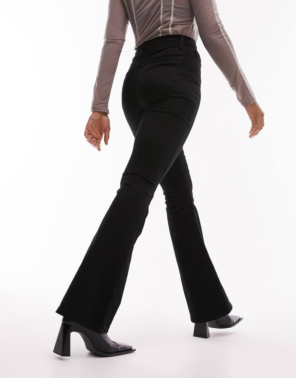 Topshop Hourglass Jamie flare jeans Product Image