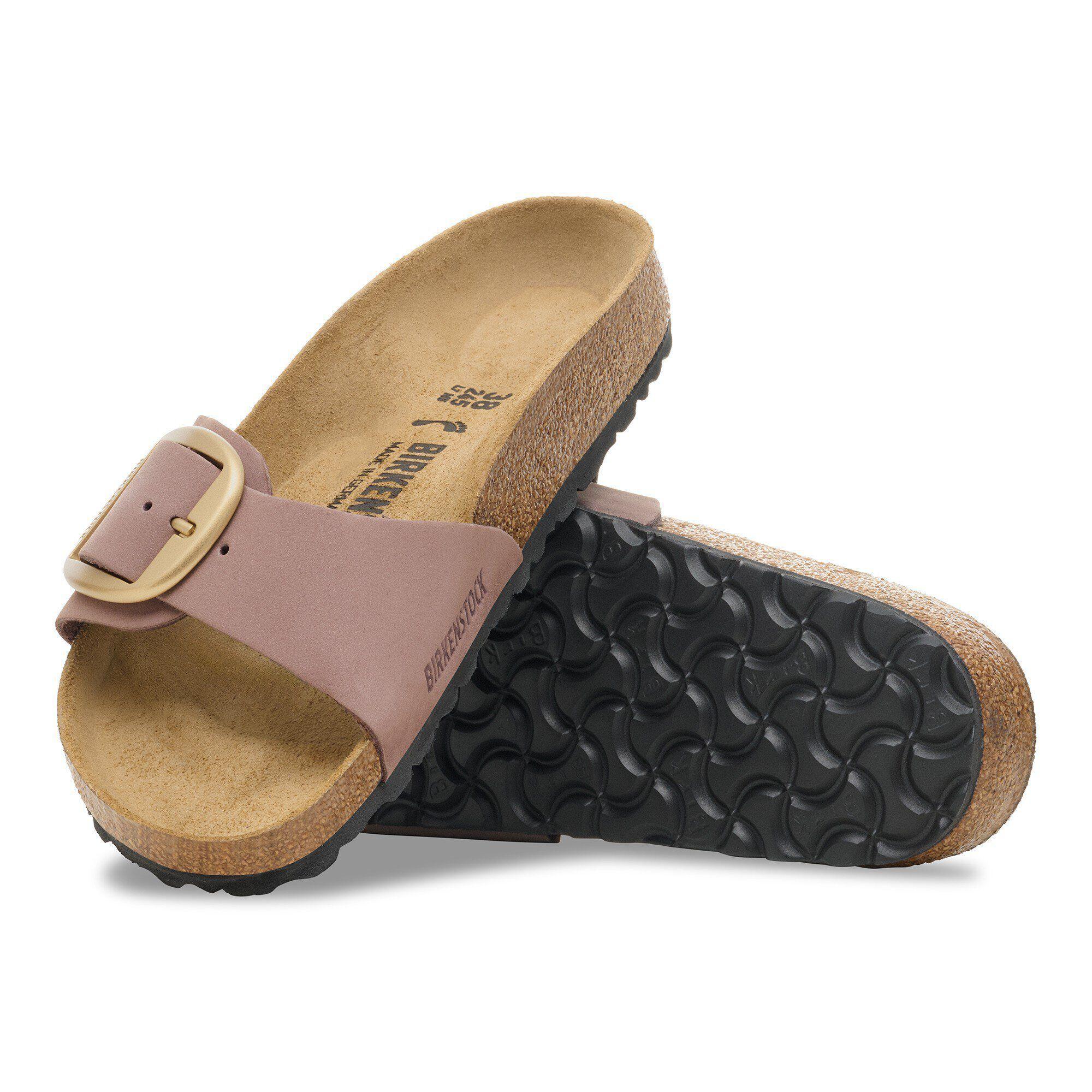 Madrid Big Buckle Nubuck Leather Ecru Product Image