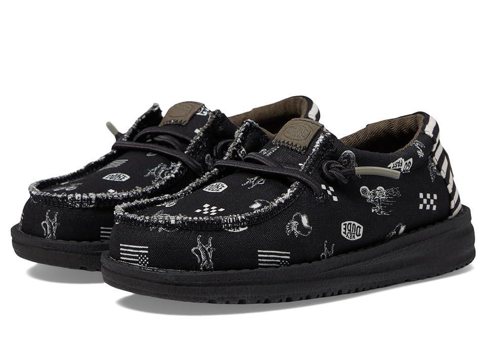 Hey Dude Kids Wally Cool Dudes (Toddler) Men's Shoes Product Image