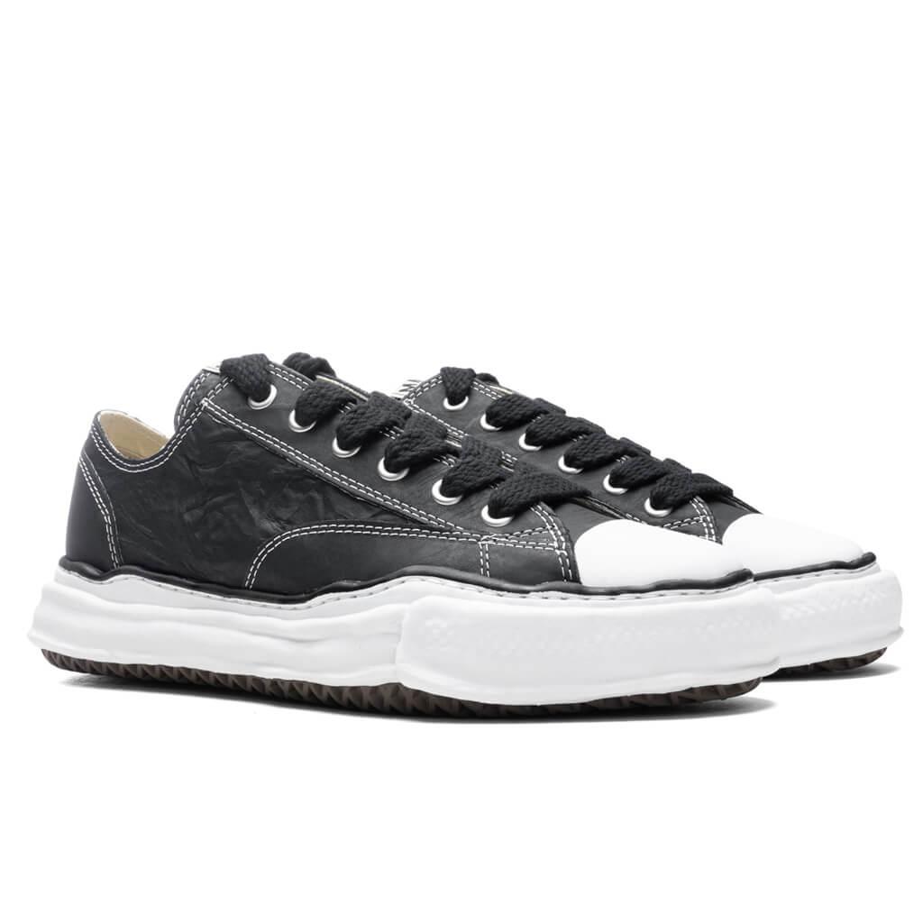Peterson Low OG Sole Paper Like Leather Sneaker - Black Male Product Image