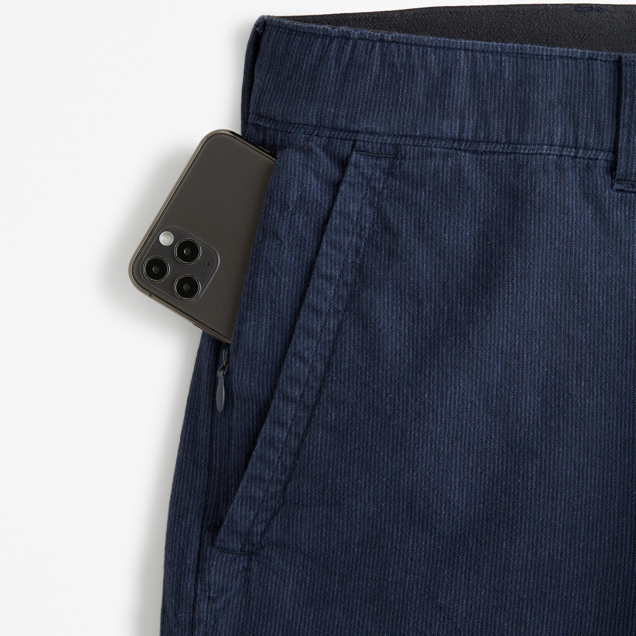 Linen-Blend Plainfront Short Product Image
