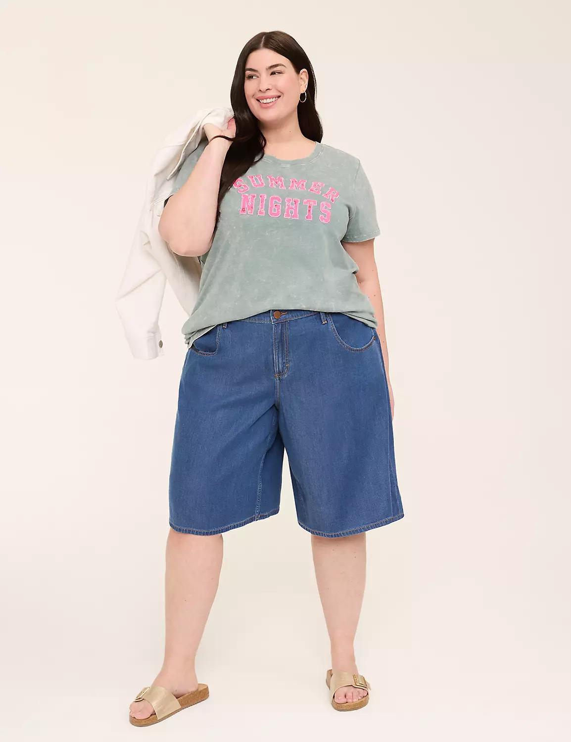 Lightweight Denim Long Jean Short - 11" Inseam Product Image