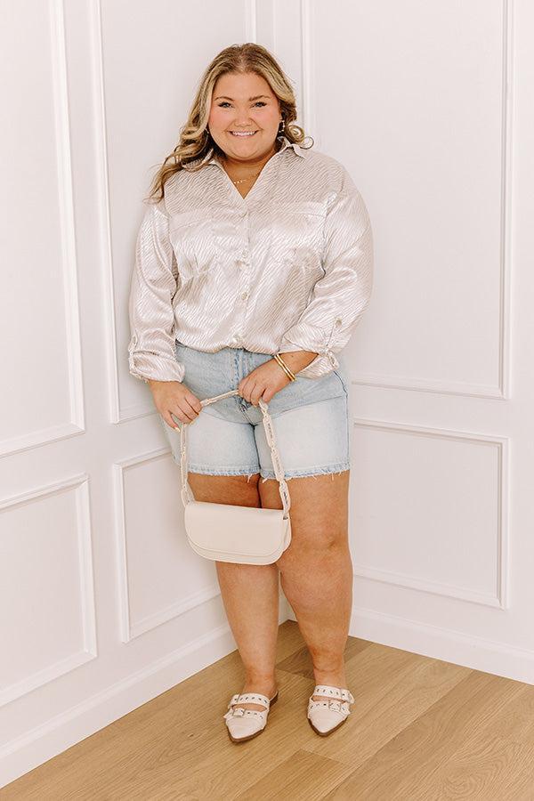 Rise To The Top Button Up Top Curves Product Image