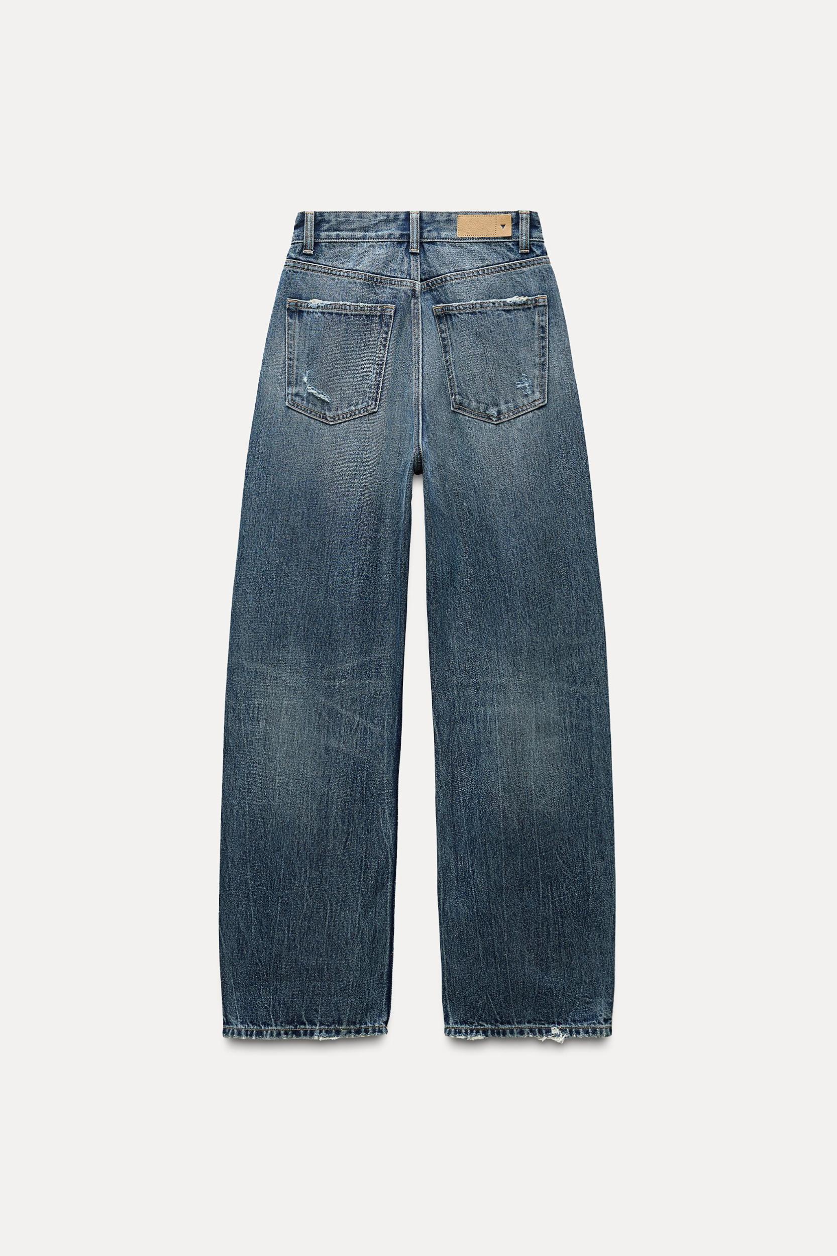 TRF CURVED HIGH-WAISTED JEANS Product Image