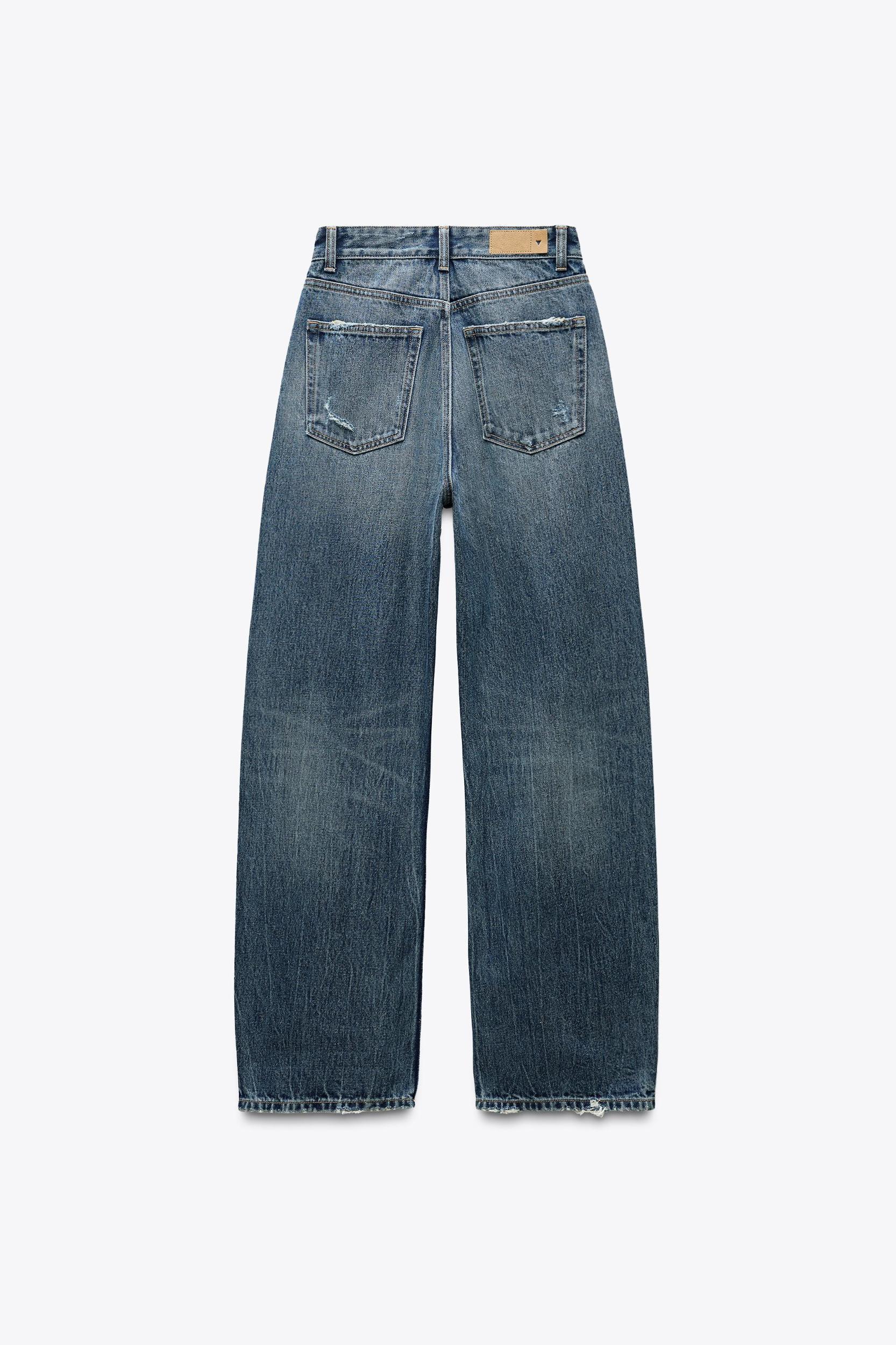 TRF CURVED HIGH-WAISTED JEANS Product Image